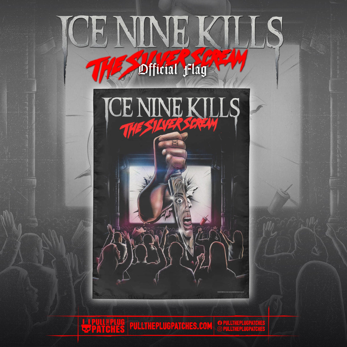 Ice Nine Kills - The Silver Scream - Flag – Pull The Plug Patches