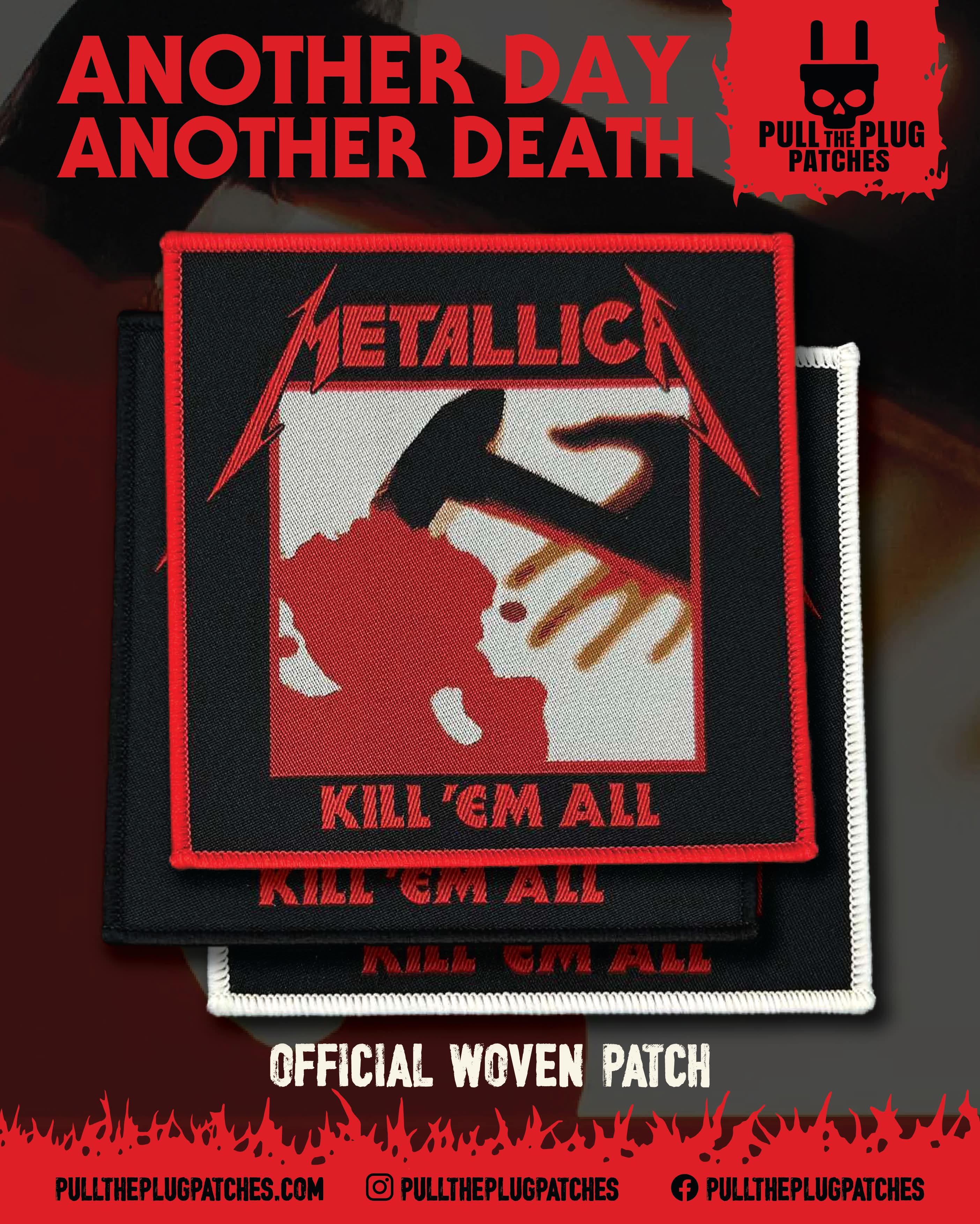 Killcell Patch Metallica - Kill 'Em All - Square Patch – Pull The Plug Patches