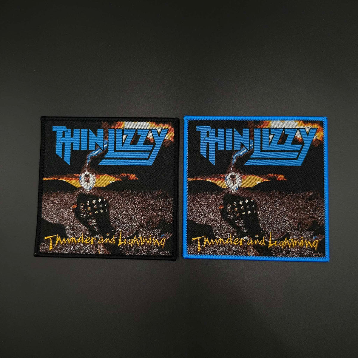 Lightning Square R Thin Lizzy - Thunder And Lightning - Square Patch – Pull The Plug Patches