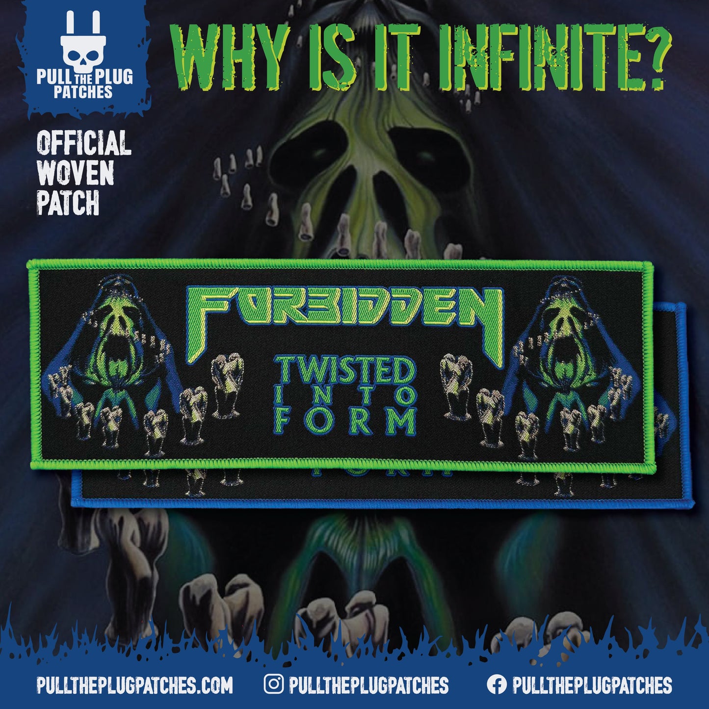 Forbidden - Twisted Into Form - Strip Patch