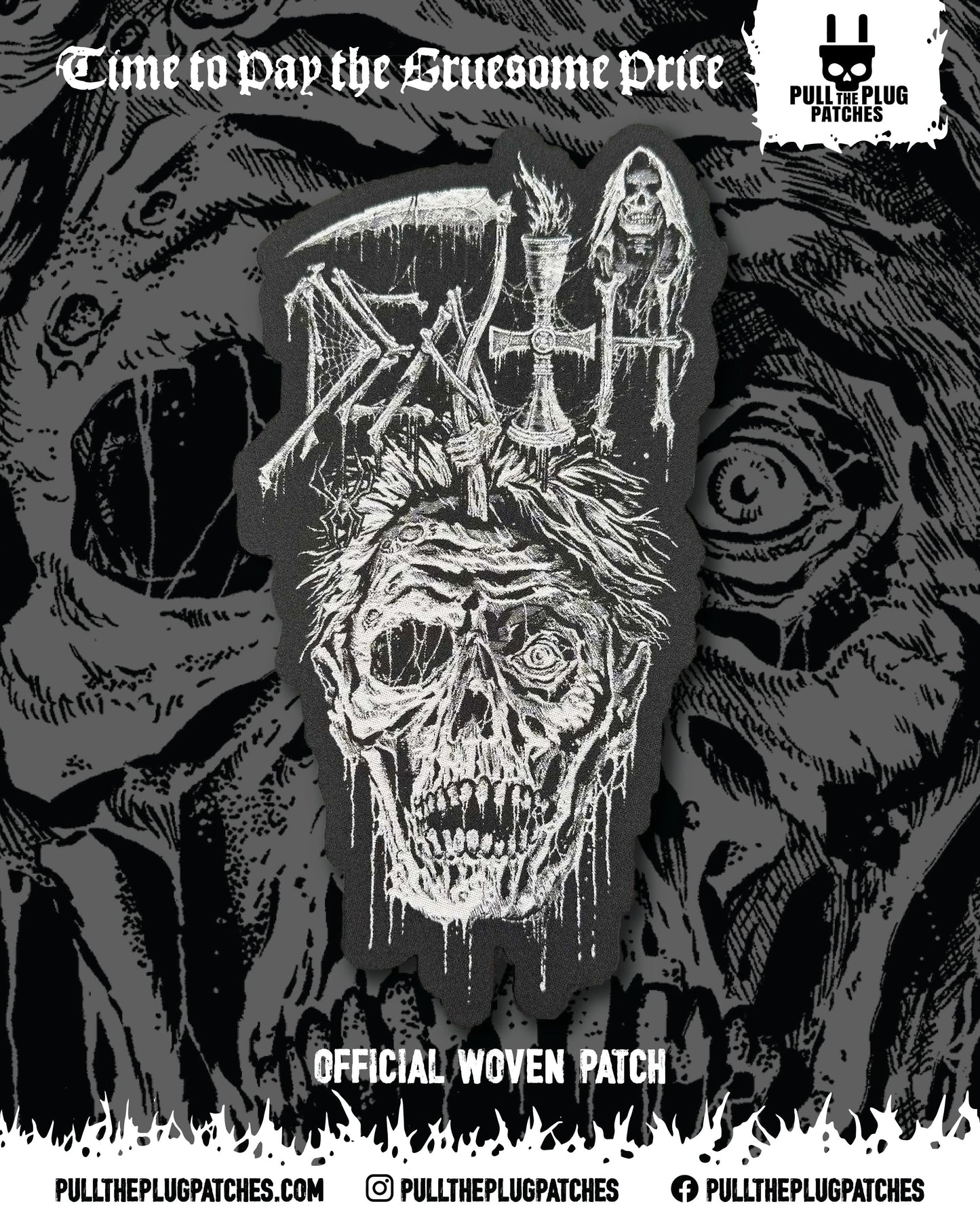 Death - Scream Bloody Gore x Riddickart 38th Anniversary - Oversize Patch