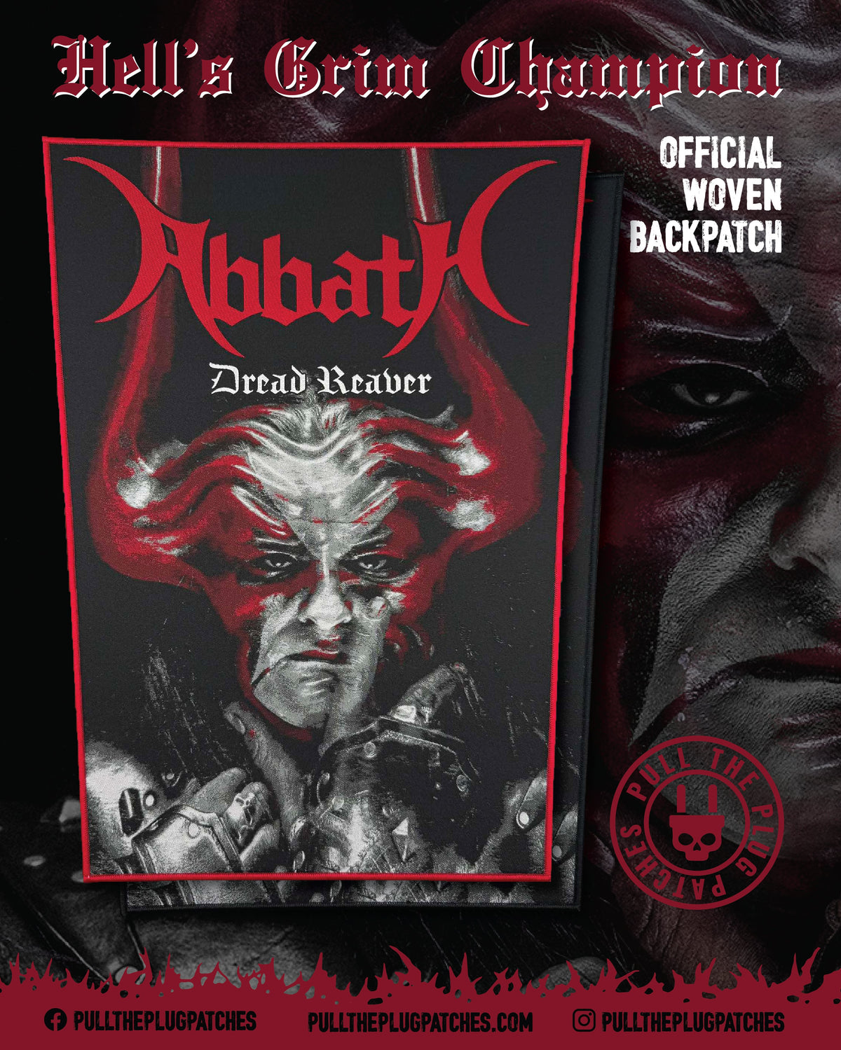 Backpatch Abbath - Dead Reaver - Backpatch – Pull The Plug Patches