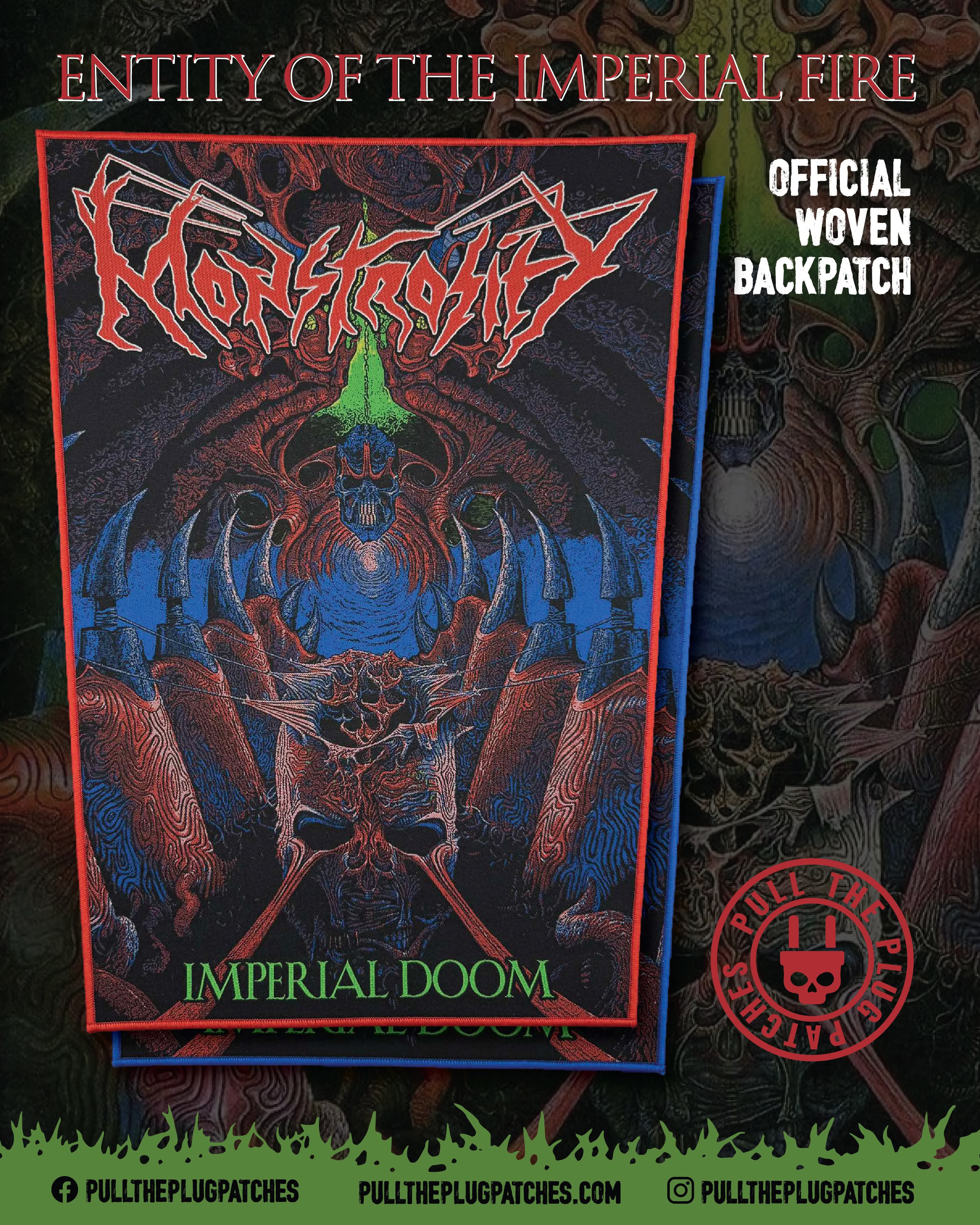 Monstrosity - Imperial Doom - Backpatch – Pull The Plug Patches
