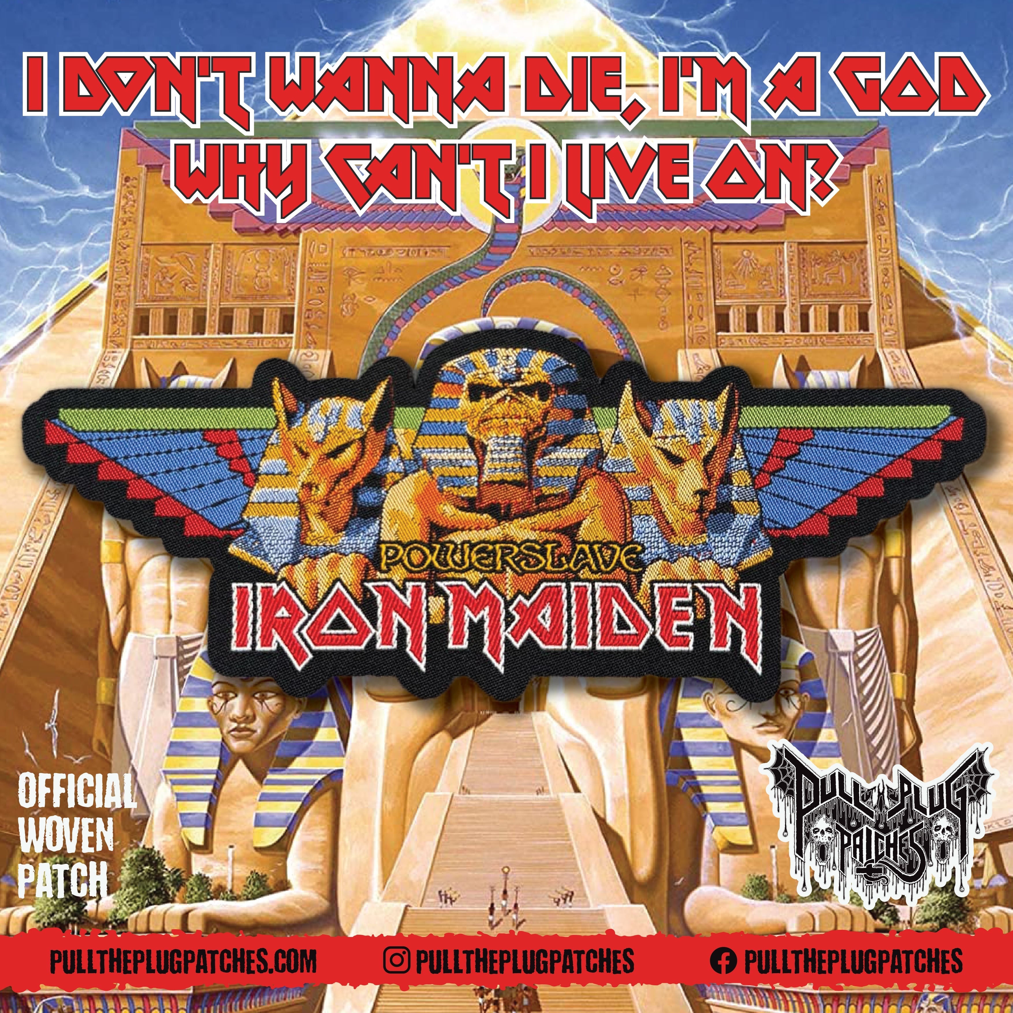 Iron Maiden - Powerslave - Laser Cut Patch – Pull The Plug Patches