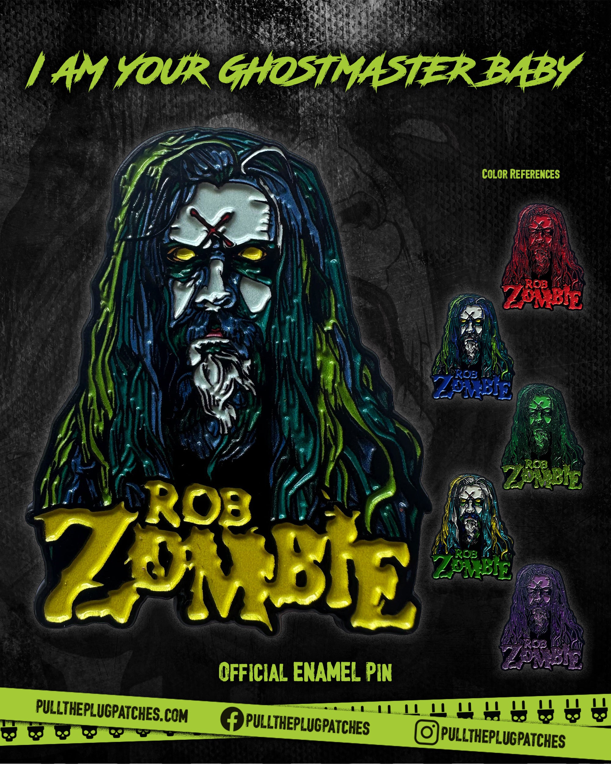 Rob Zombie - Rob Zombie - Pin – Pull The Plug Patches