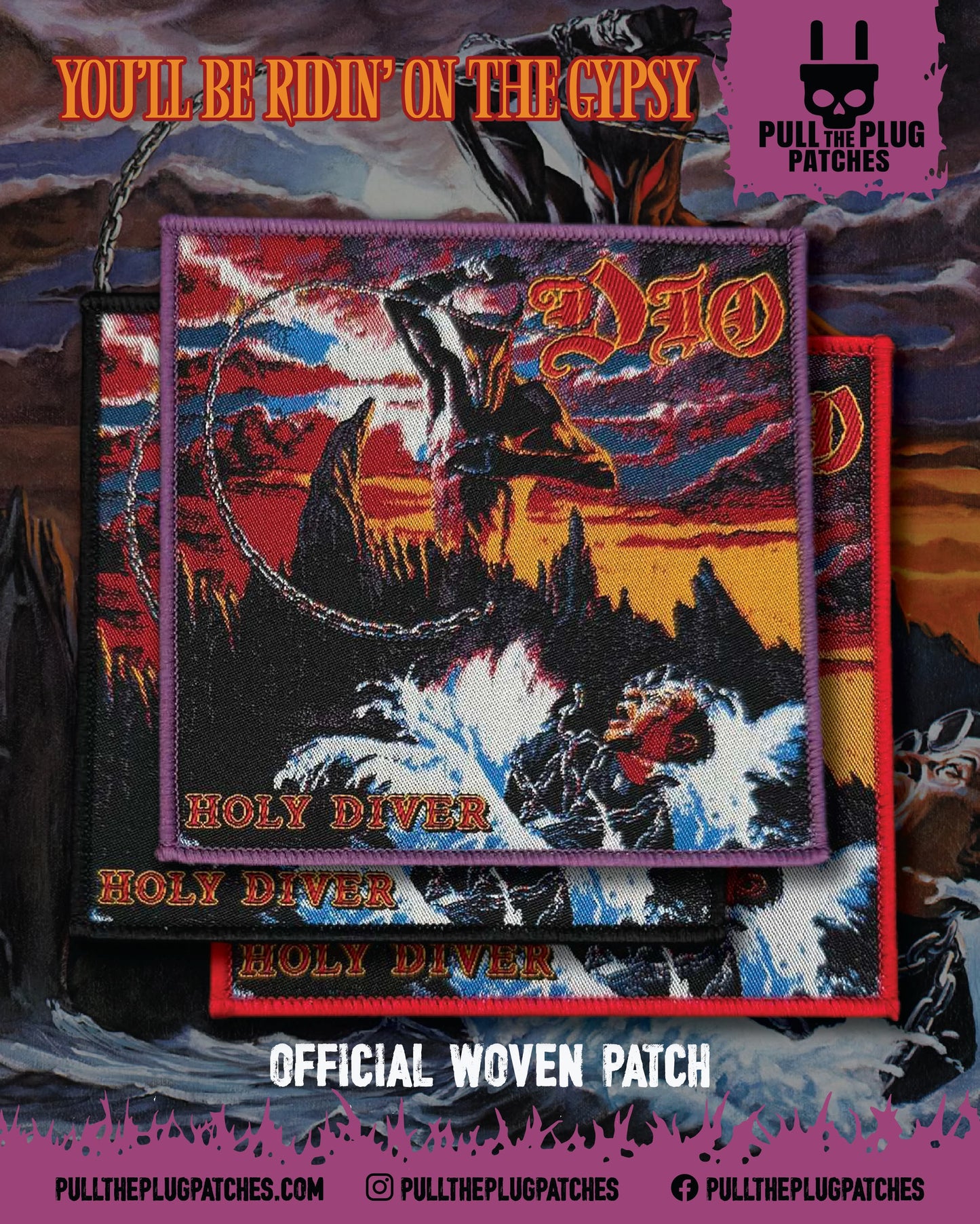 Dio - Holy Diver -  Square Patch