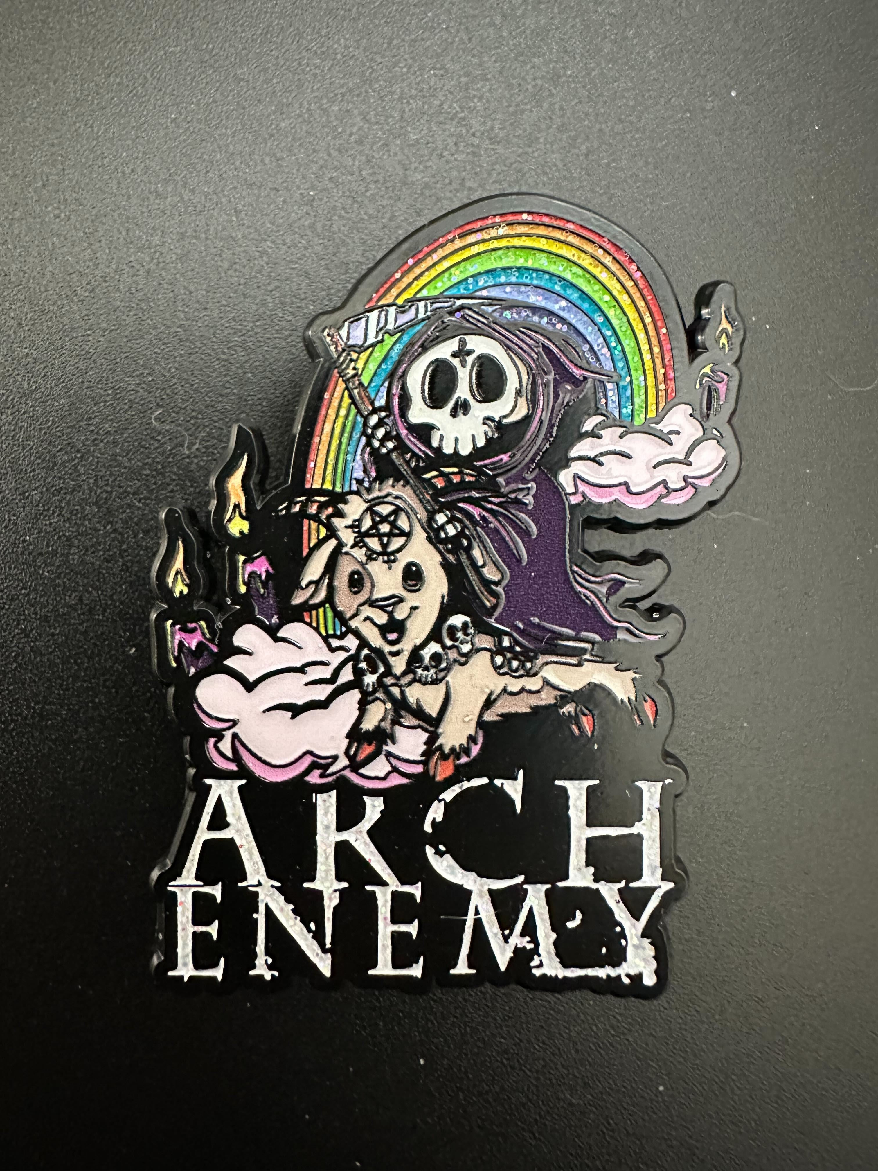 Arch Enemy - Rainbow Reaper - Pin – Pull The Plug Patches