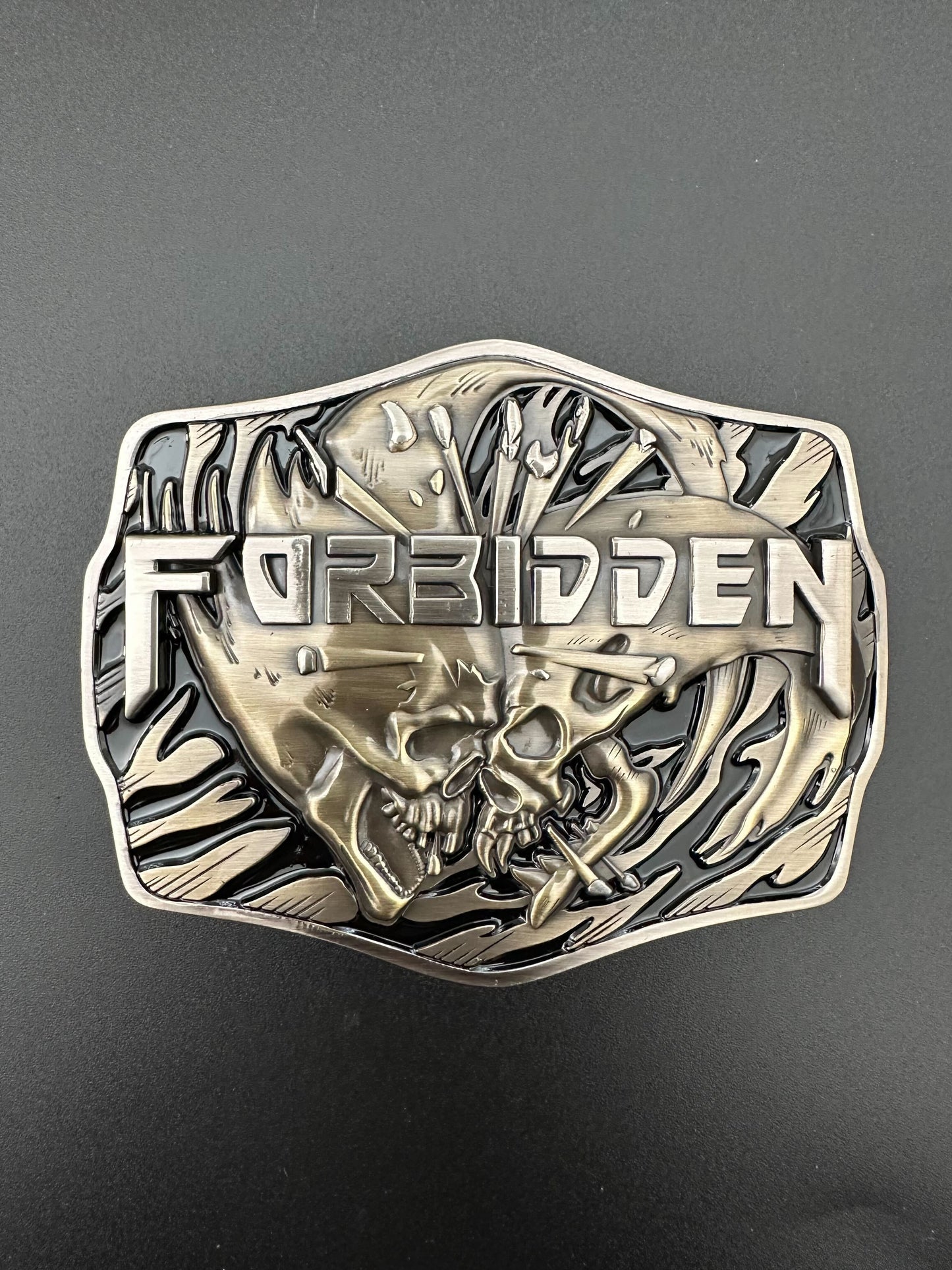 Forbidden - Forbidden Evil Belt Buckle - March Into Fire Edition
