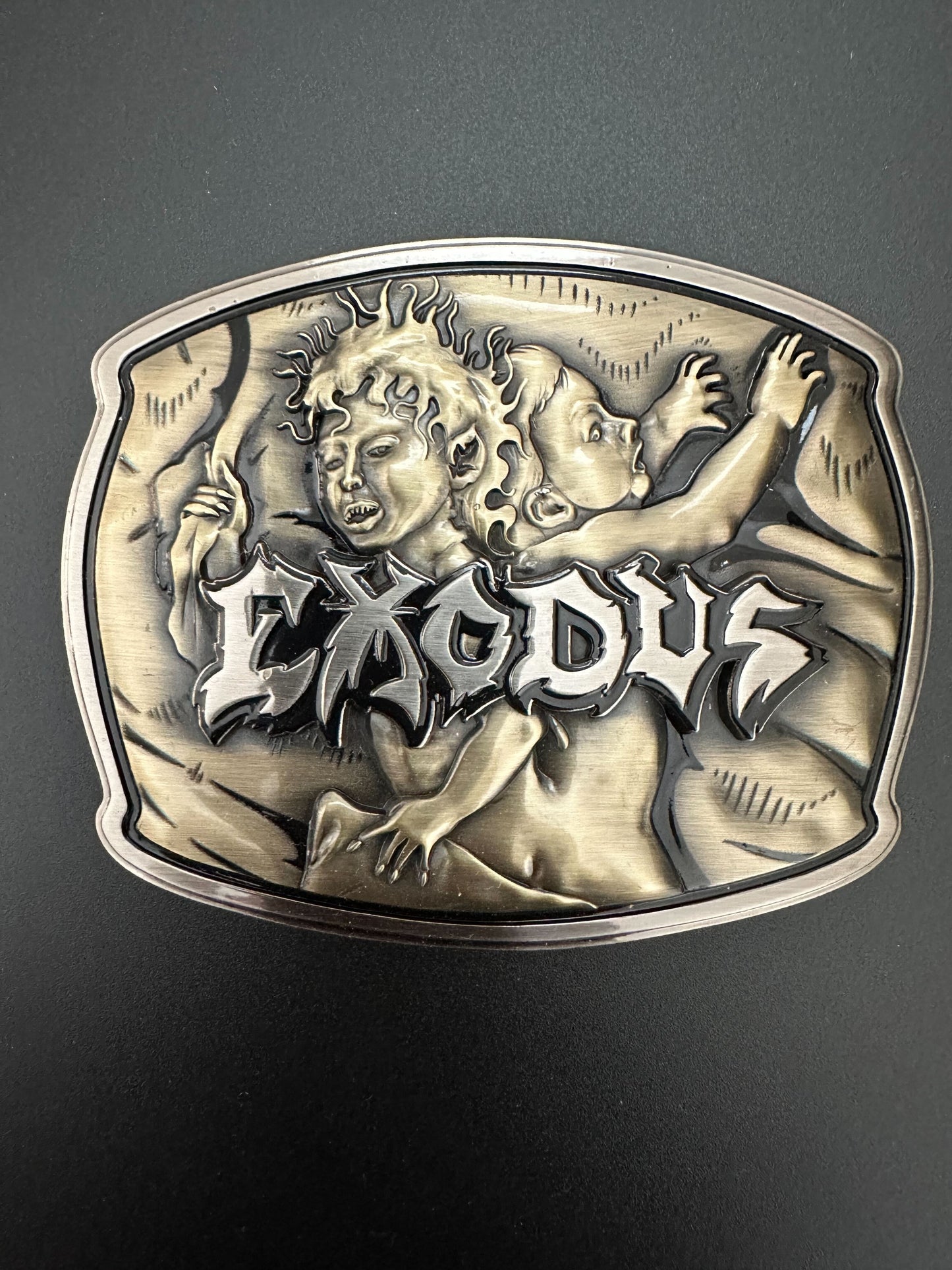 Exodus - Bonded By Blood Belt Buckle - No Love Edition