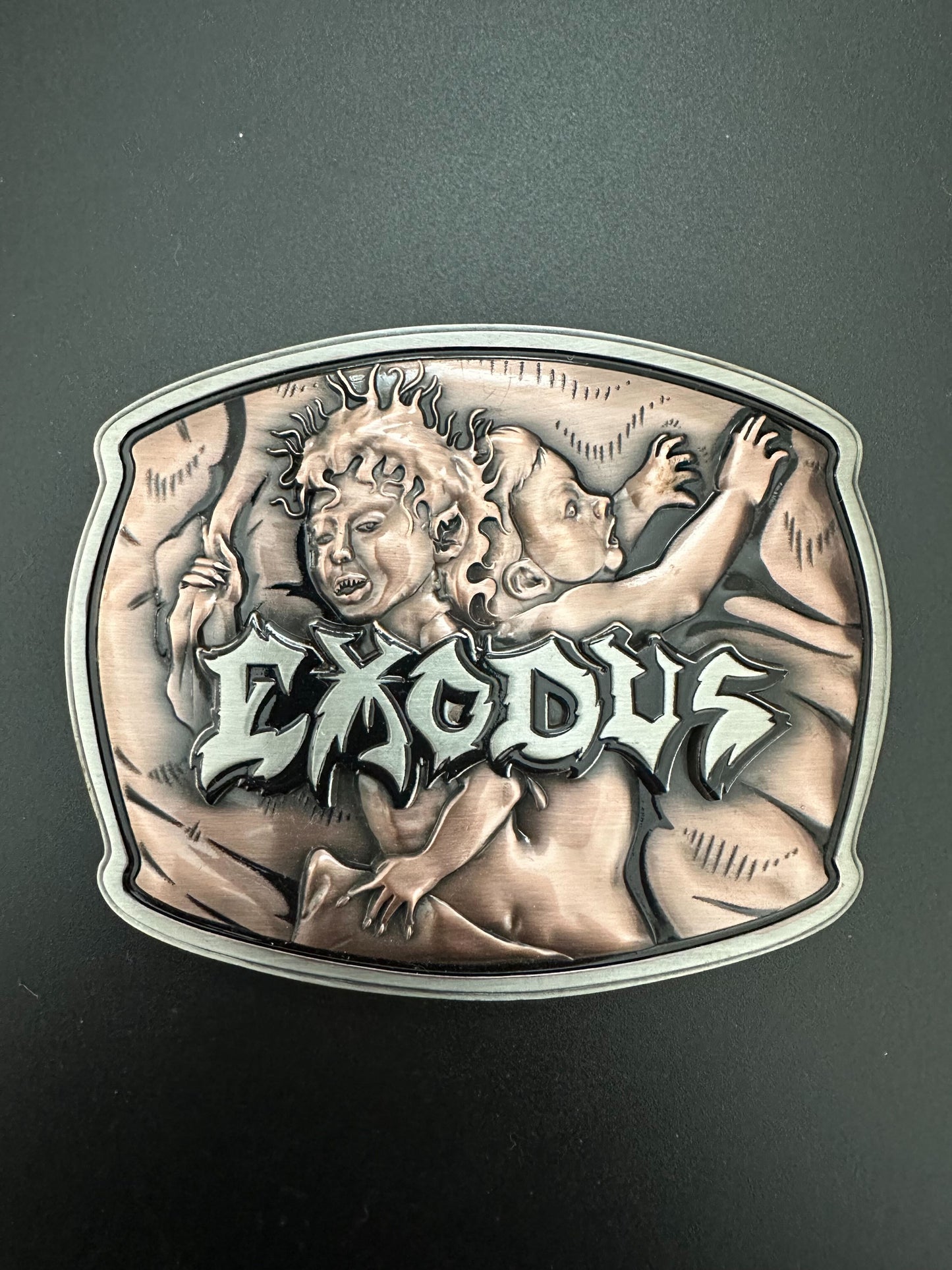 Exodus - Bonded By Blood Belt Buckle - Deliver Us To Evil Edition