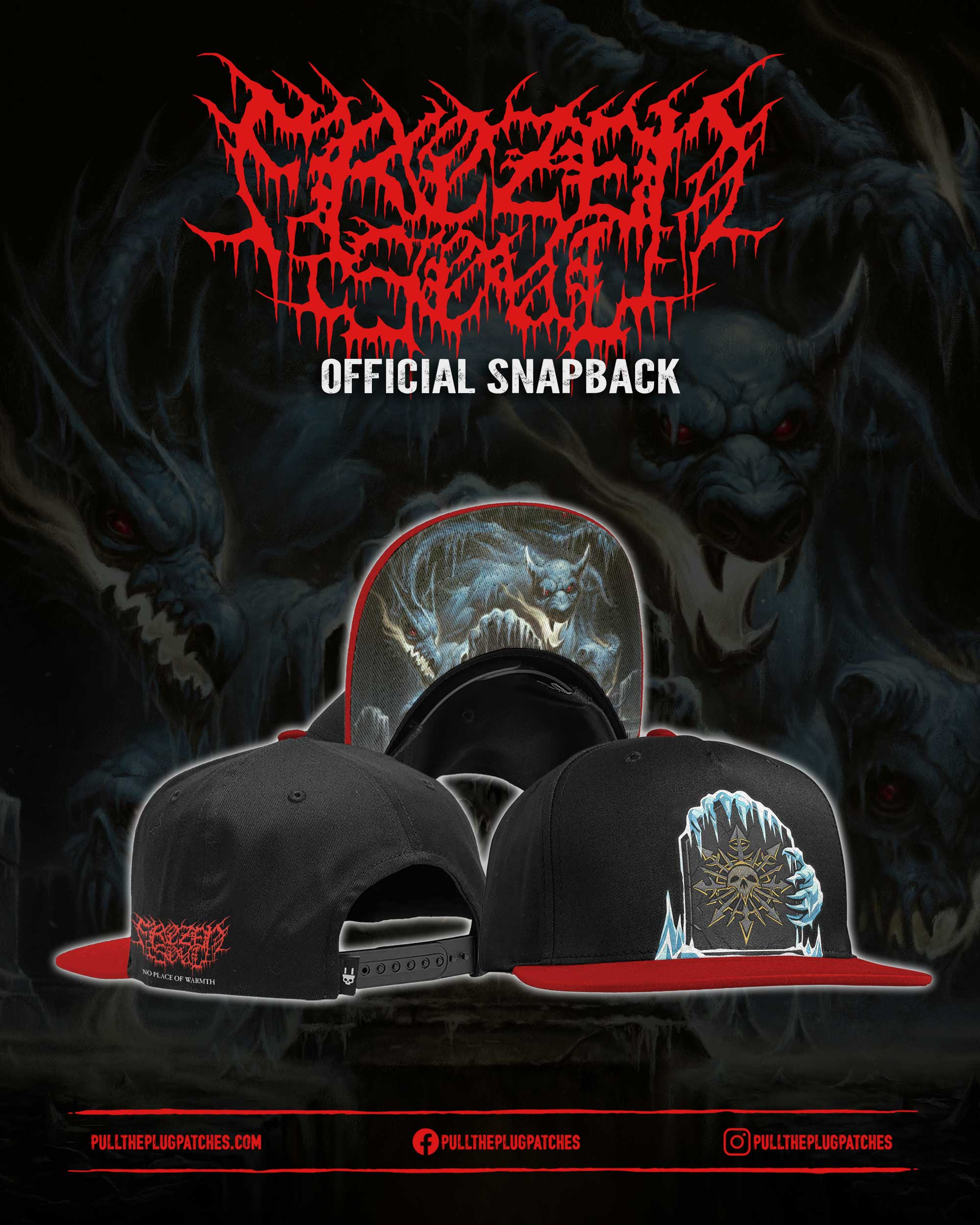 Frozen Soul - No Place of Warmth - Snapback Hat – Pull The Plug Patches