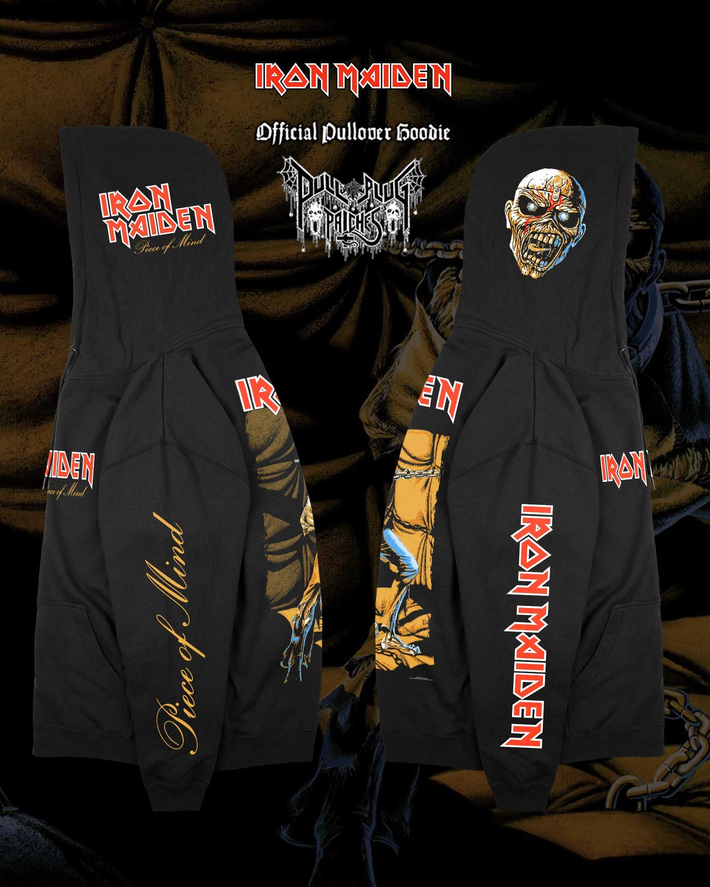 Iron Maiden - Piece Of Mind - Deluxe Pullover Hoodie