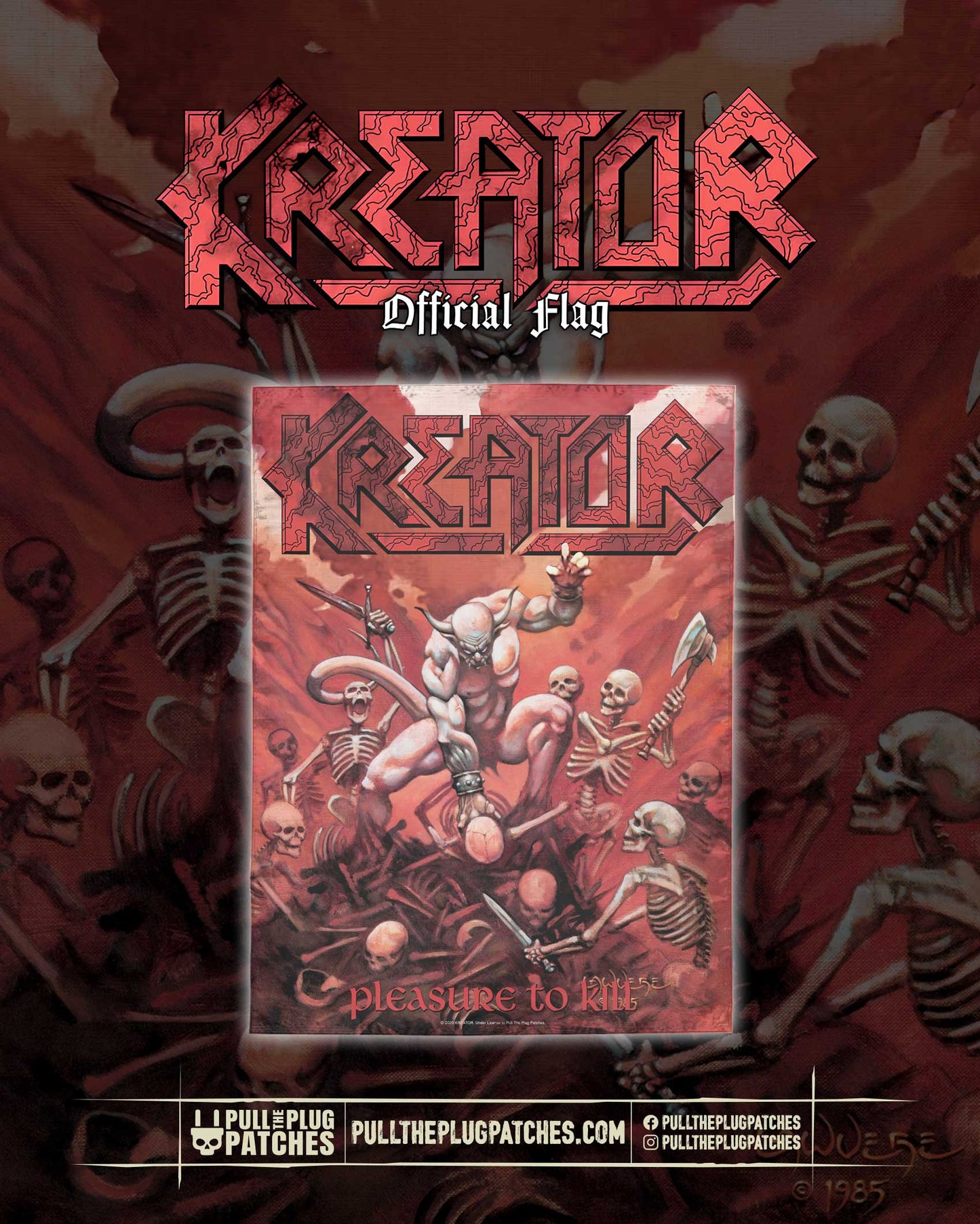 Kreator - Pleasure To Kill - Flag