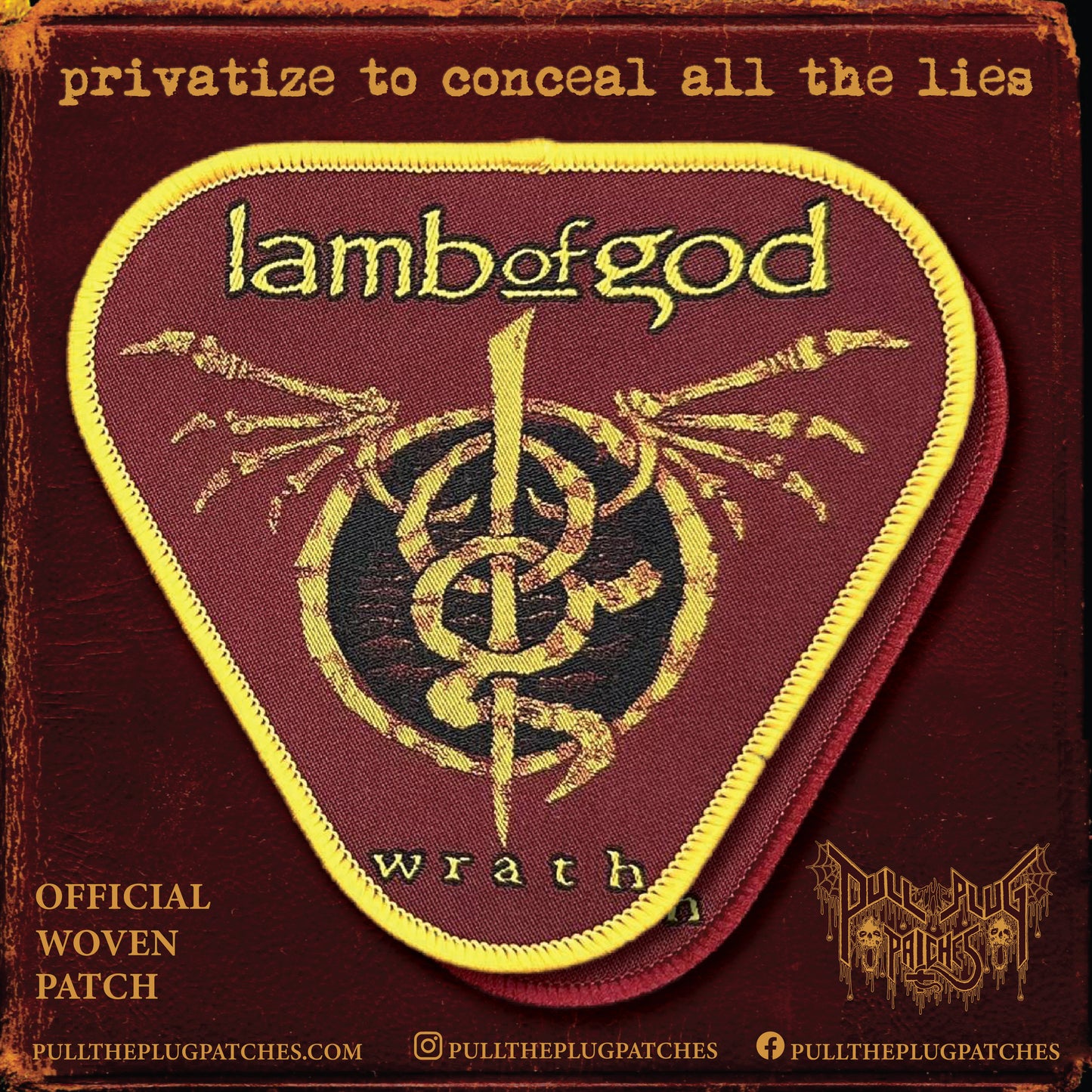 Lamb of God - Wrath - Patch
