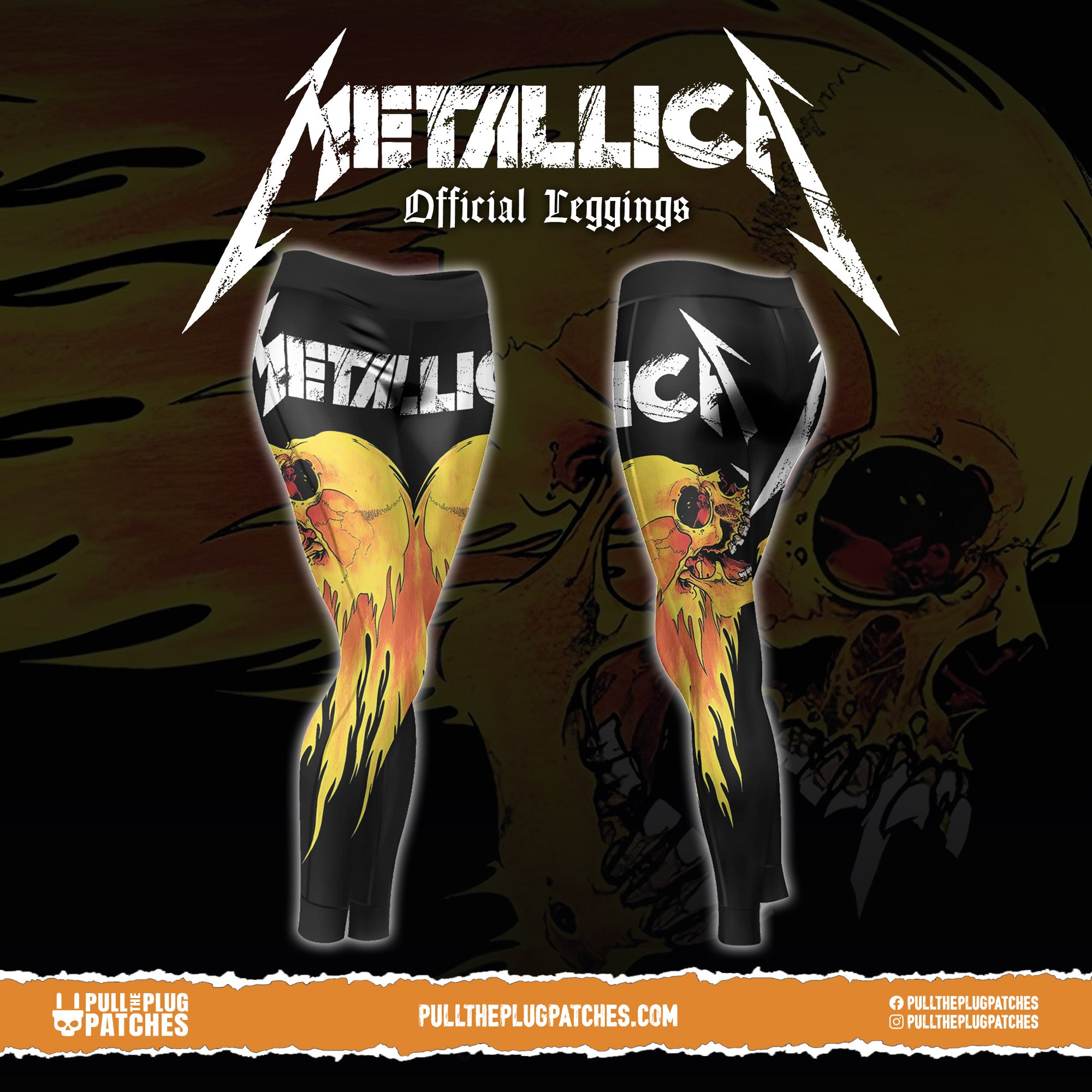 Licensed METALLICA Flaming Skull Woven Sew On Battle Jacket Band - Foto 5