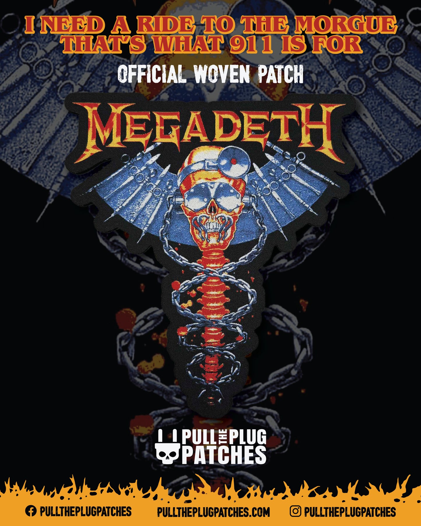 Megadeth - Skin o’ My Teeth - Oversize Patch