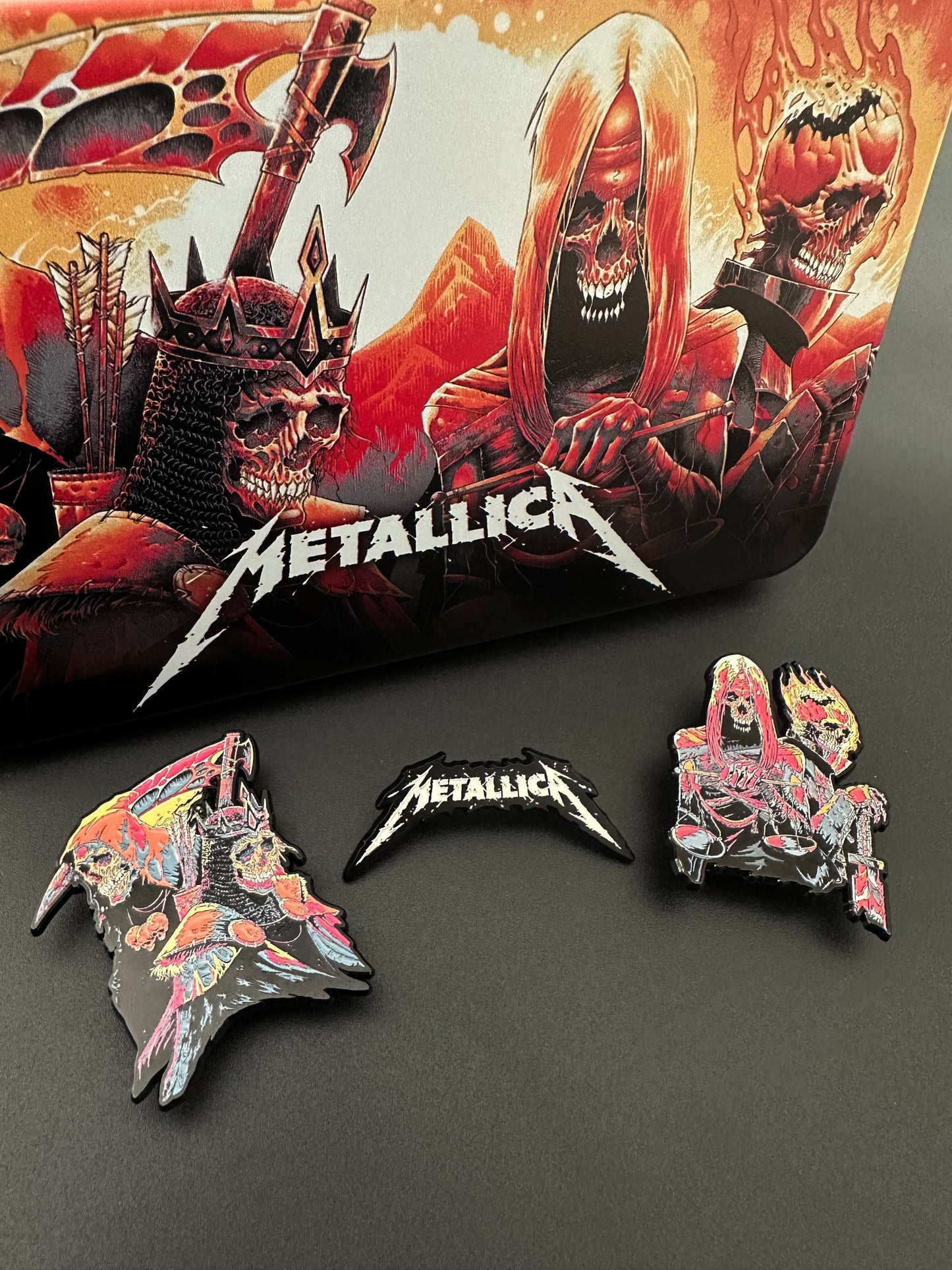 Metallica - The Four Horsemen - Tin Box Pin Set