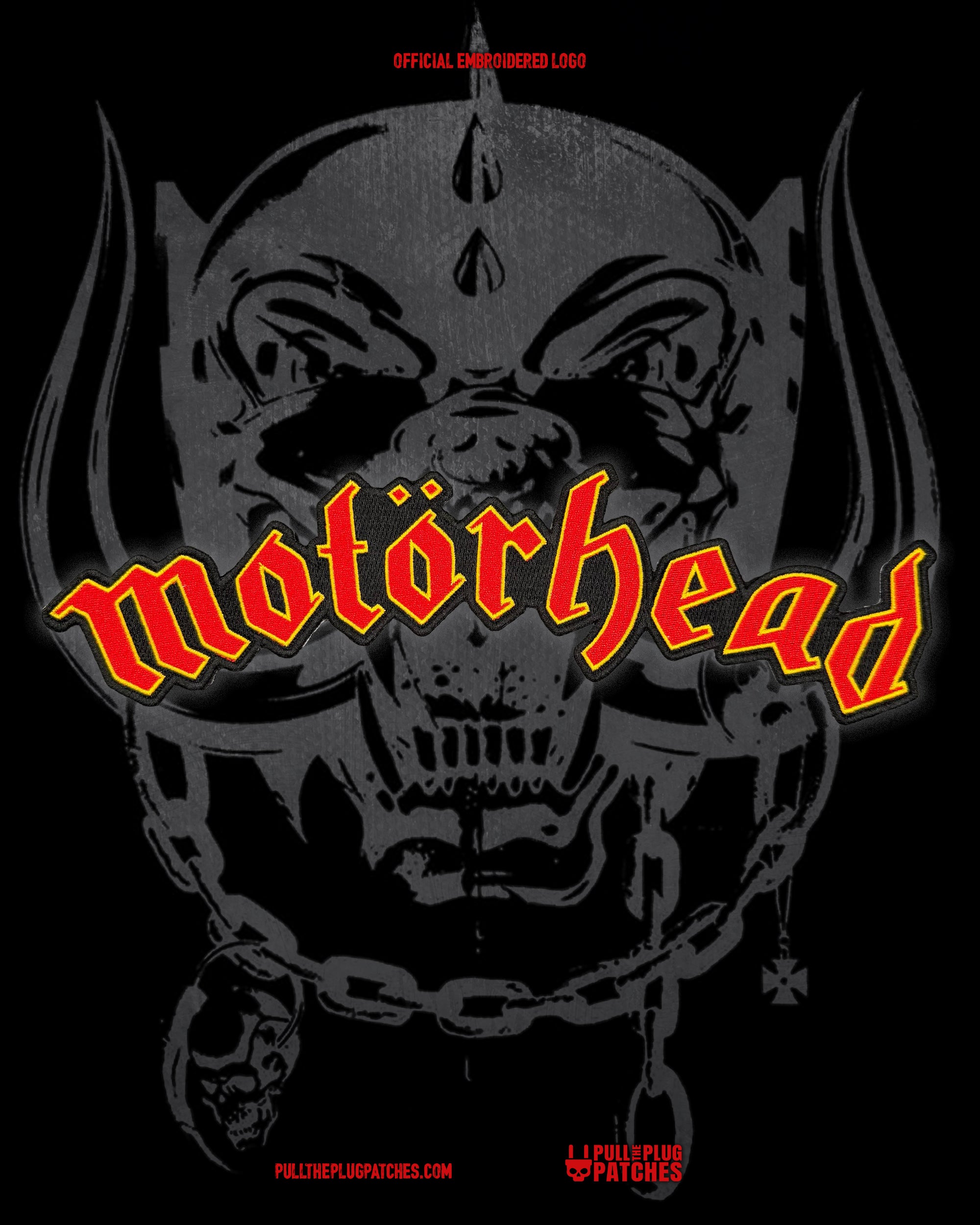 Motorhead - Red - Embroidered Rocker Style Logo – Pull The Plug Patches