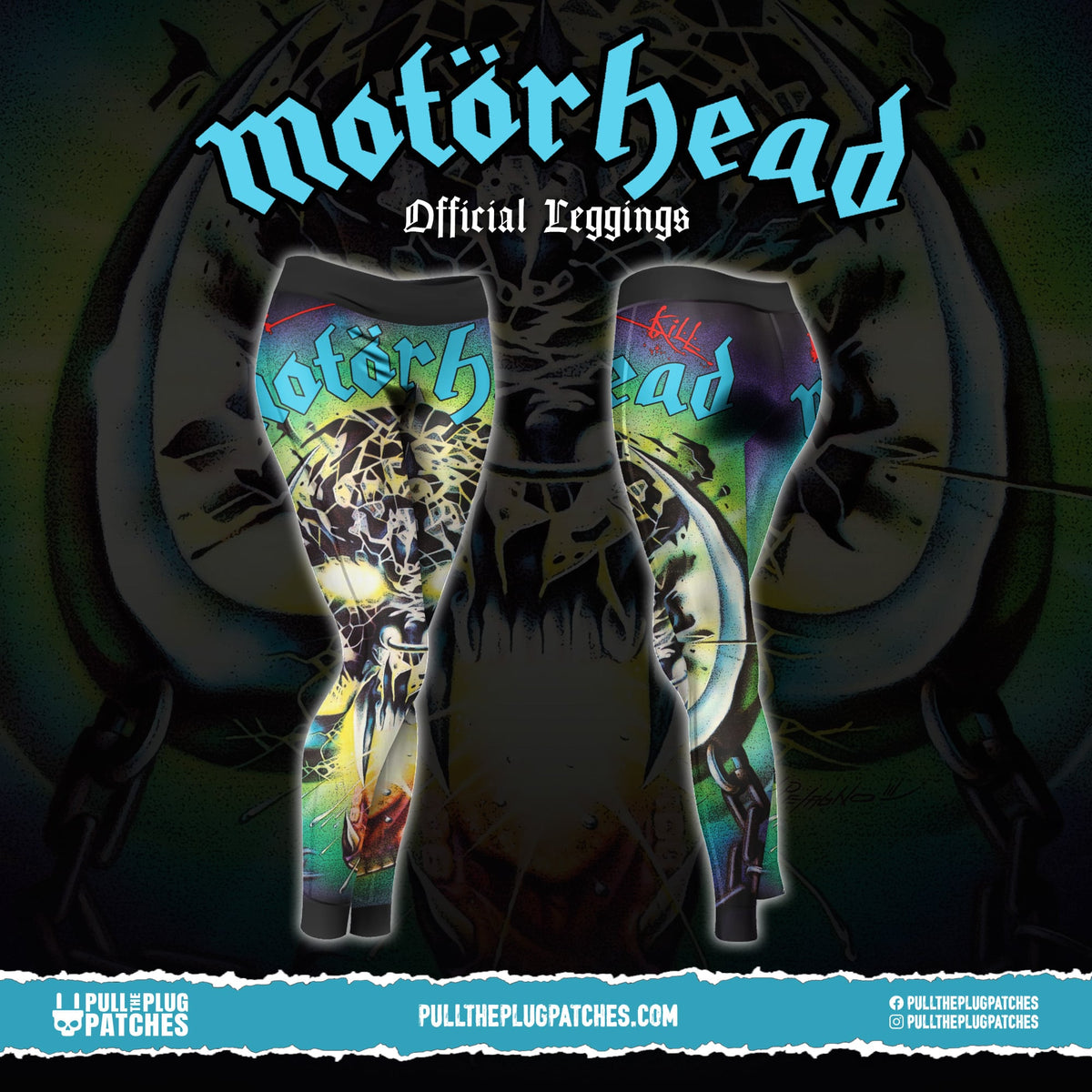 Motorhead Overkill Leggings Pull The Plug Patches