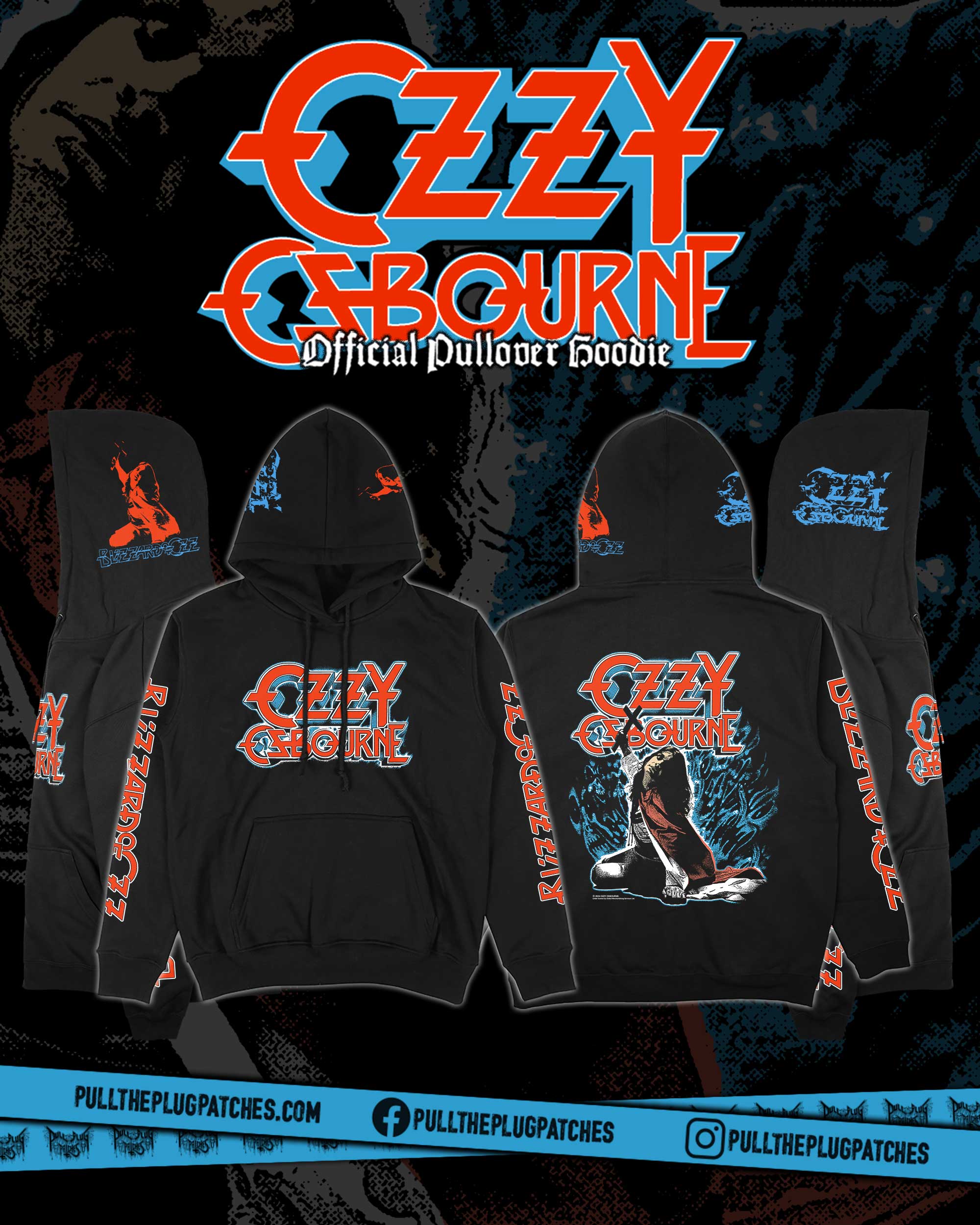 Ozzy Osbourne - Blizzard Of Ozz - Deluxe Pullover Hoodie – Pull