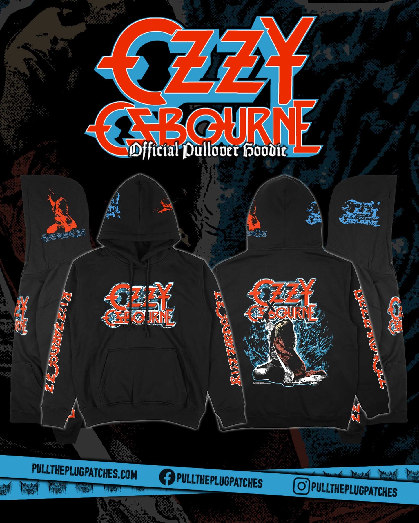 Ozzy Osbourne - Blizzard Of Ozz - Deluxe Pullover Hoodie
