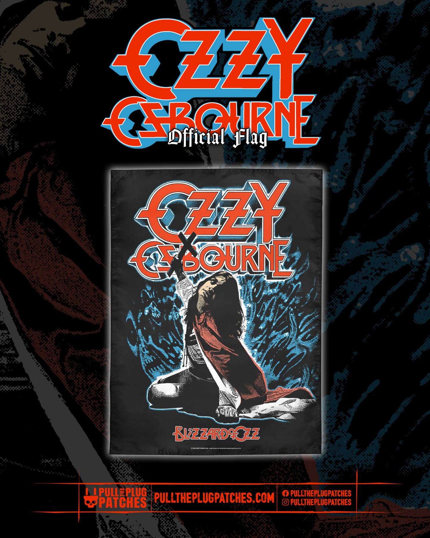 Ozzy Osbourne - Blizzard of Ozz - Flag