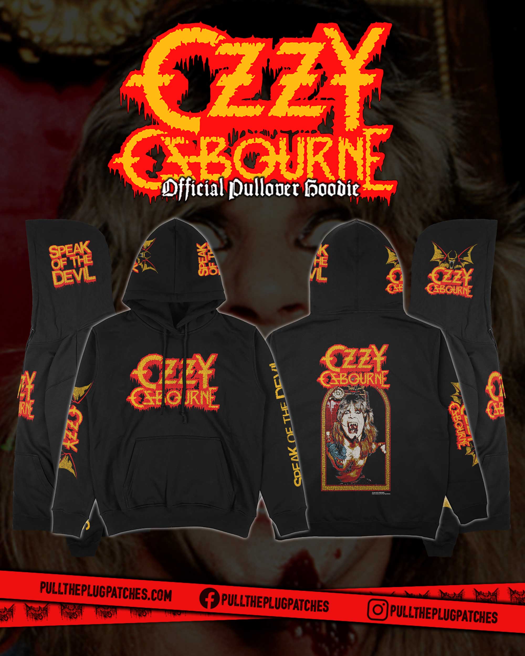 Ozzy Osbourne - Speak Of The Devil - Deluxe Pullover Hoodie – Pull