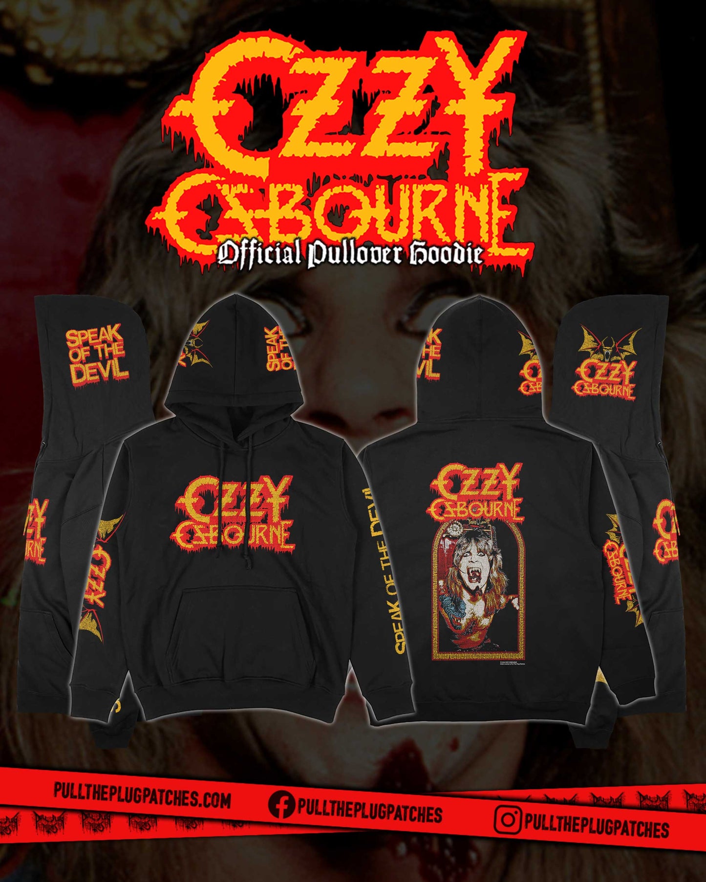 Ozzy Osbourne - Speak Of The Devil - Deluxe Pullover Hoodie
