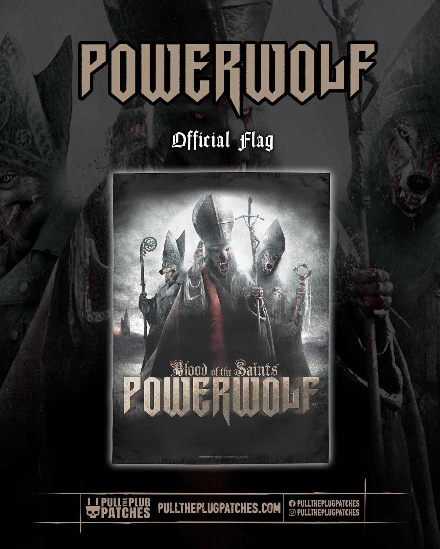 Powerwolf - Blood Of The Saints - Flag