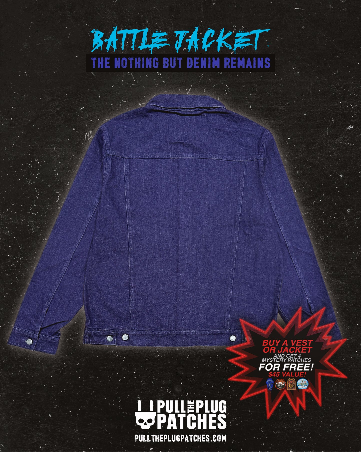 The Nothing But Denim Remains - Purple Jacket