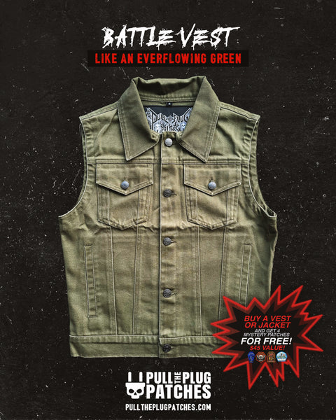The Like An Everflowing Green - Vest – Pull The Plug Patches