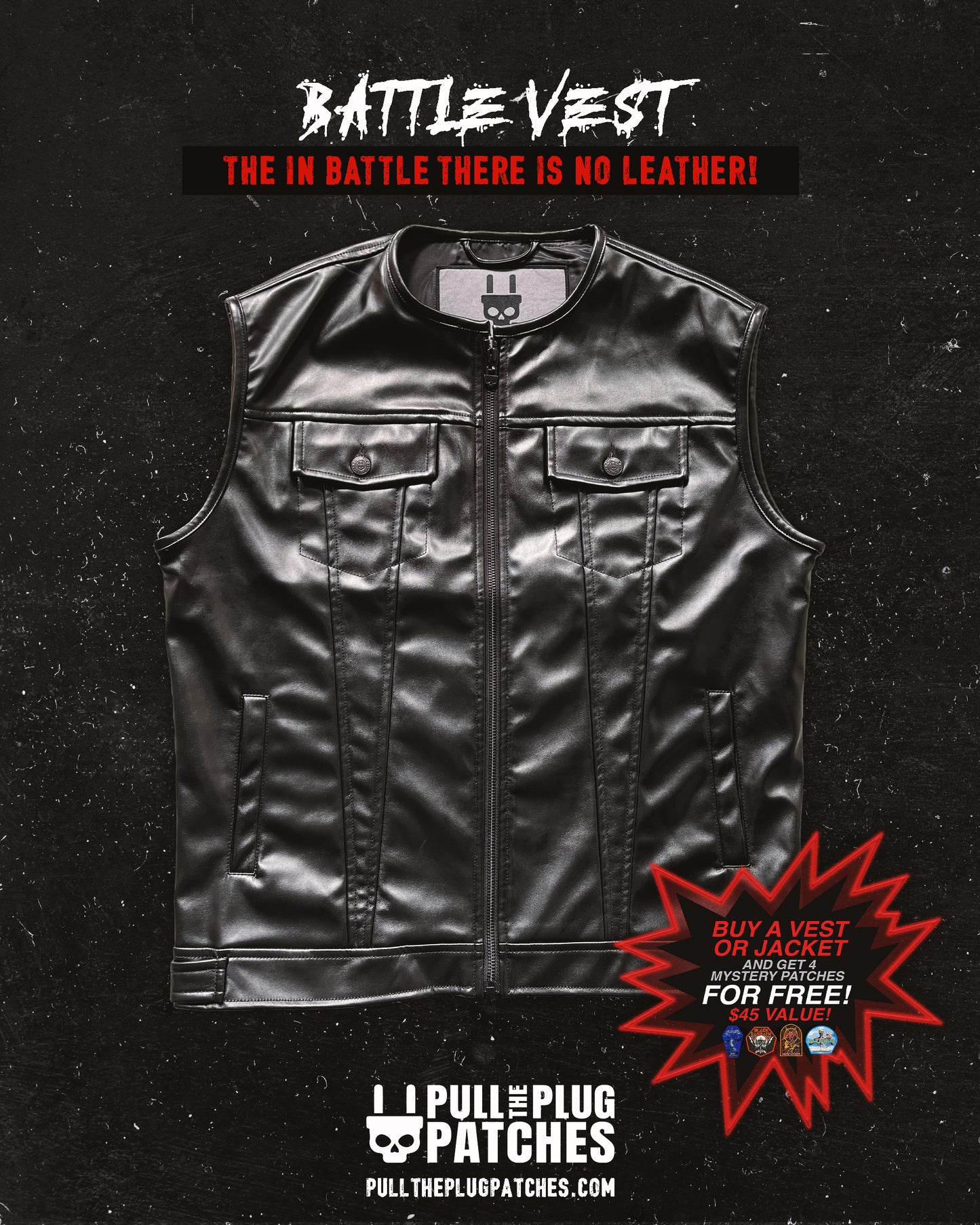 The In Battle There Is No Leather! - Vest