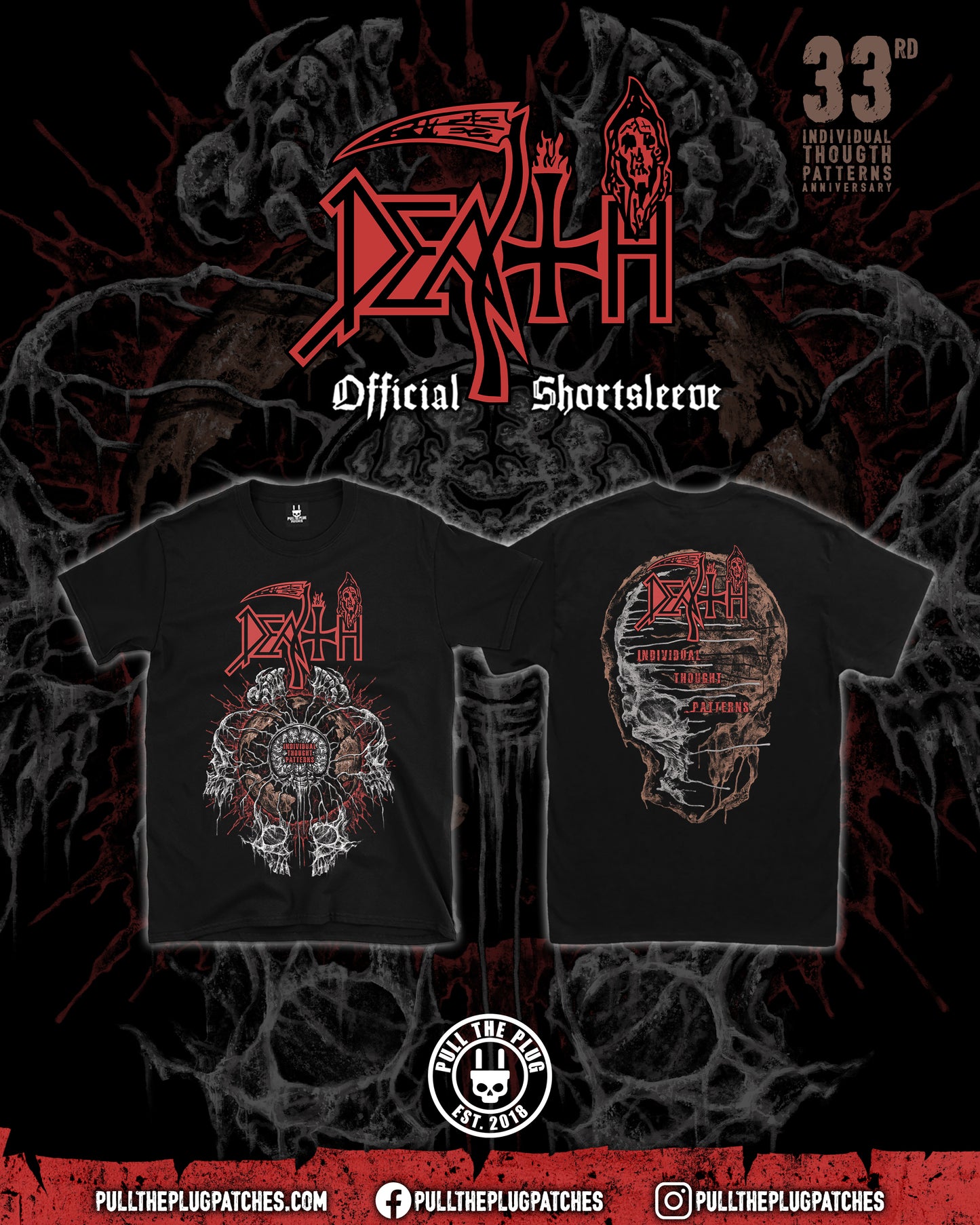 Death - Individual Thought Patterns x Exclusive Noah Cutter Meihoff Art - Shortsleeve Shirt