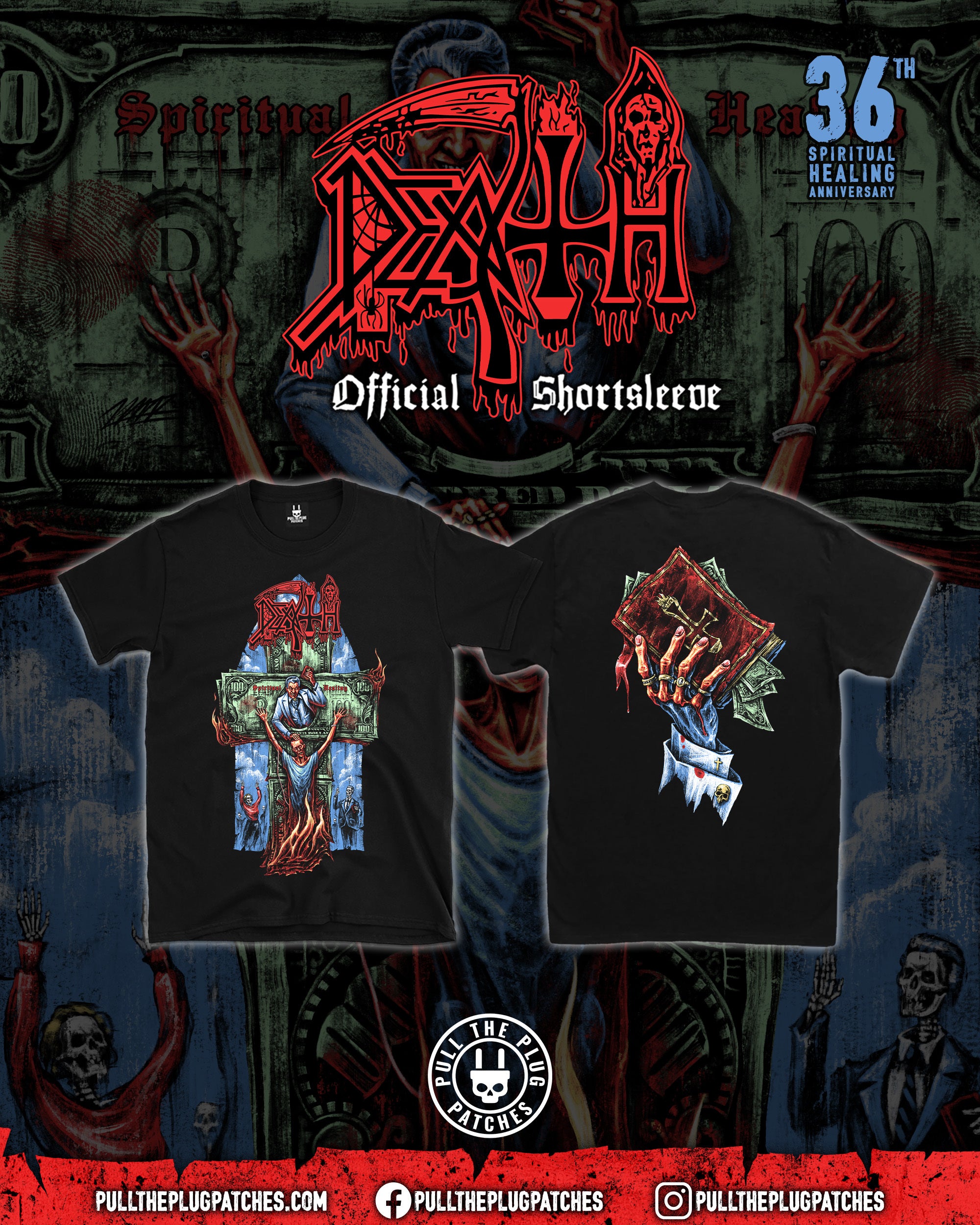 Death - Spiritual Healing x Exclusive Noah Cutter Meihoff Art