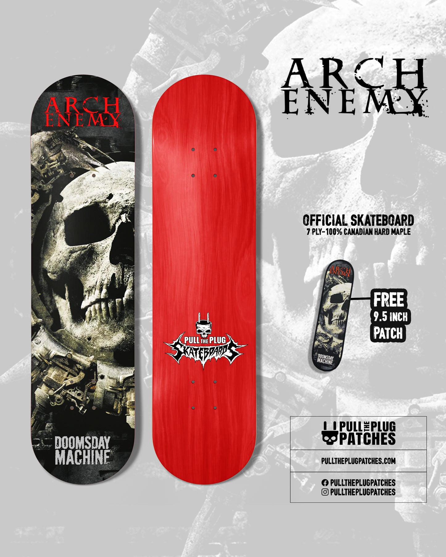 Arch Enemy - Doomsday Machine - Skateboard