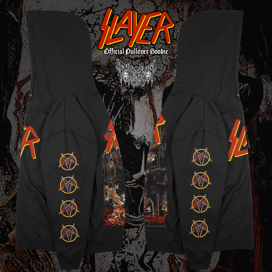 Felpa Con Zip E Cappuccio Slayer - South Of Heaven - S A XXL Uomo Nera - Foto 4