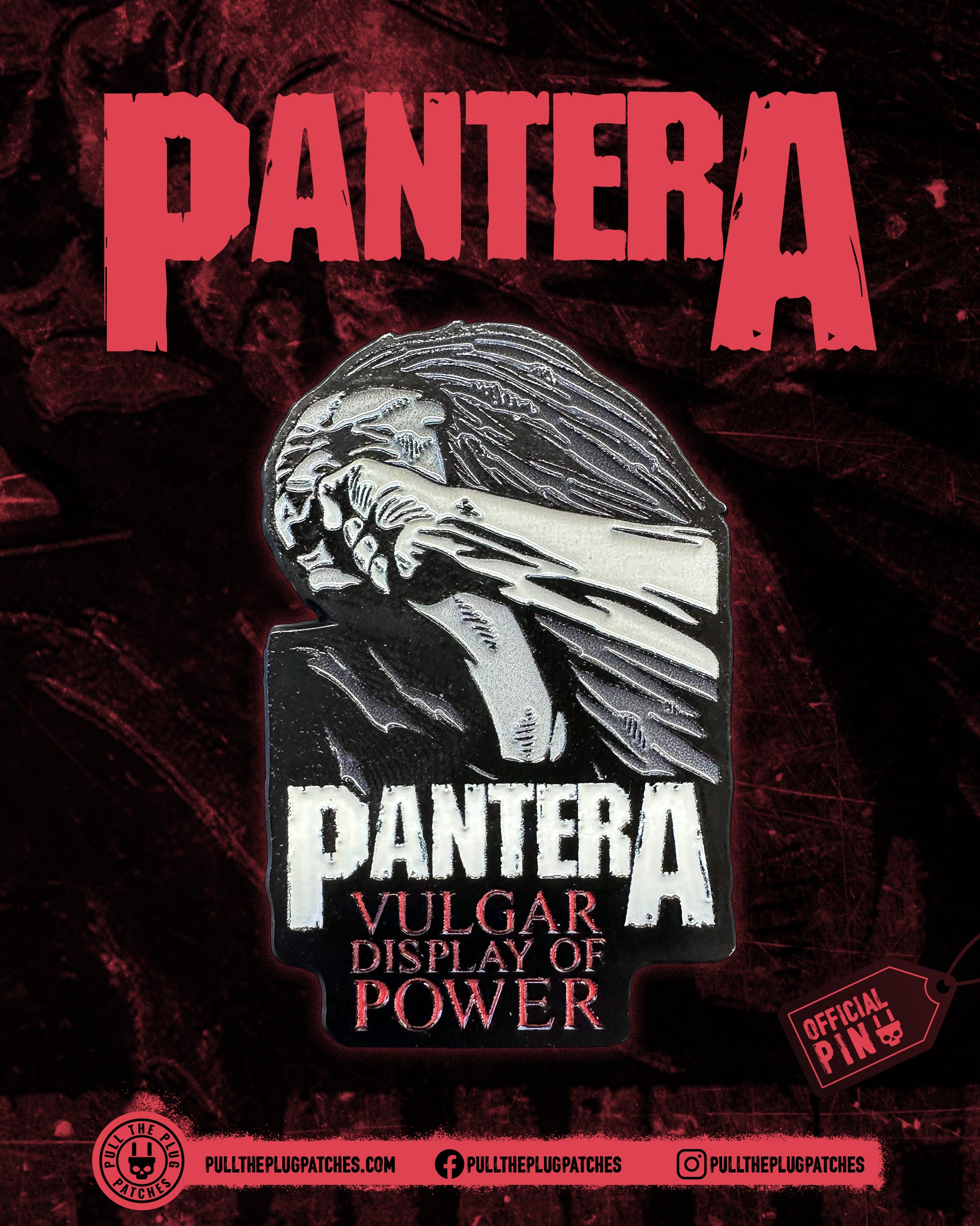 Pantera - Vulgar Display of Power - Pin – Pull The Plug Patches