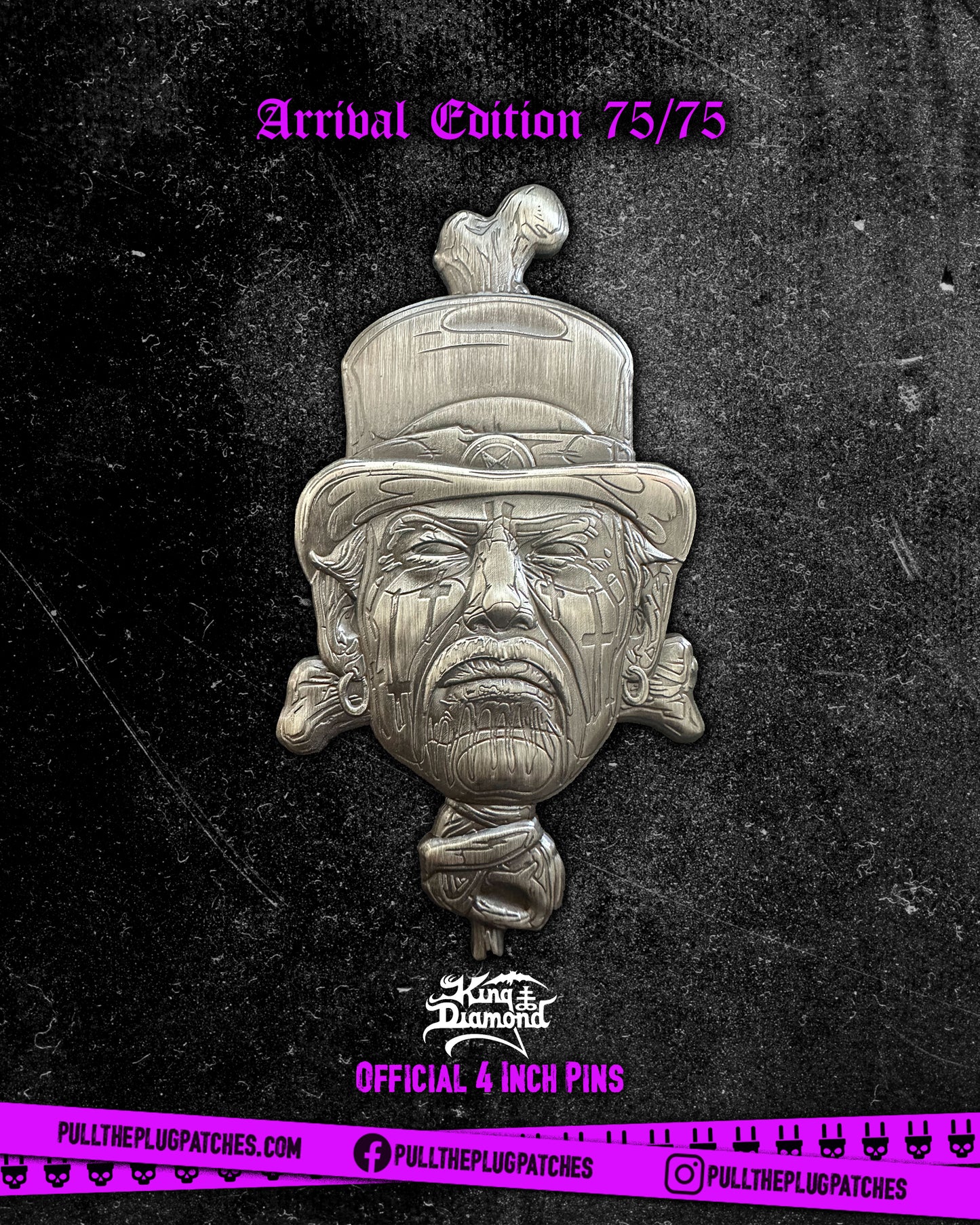 King Diamond - King Diamond - Deluxe Pin in Tin Box (4 Inch Pin)