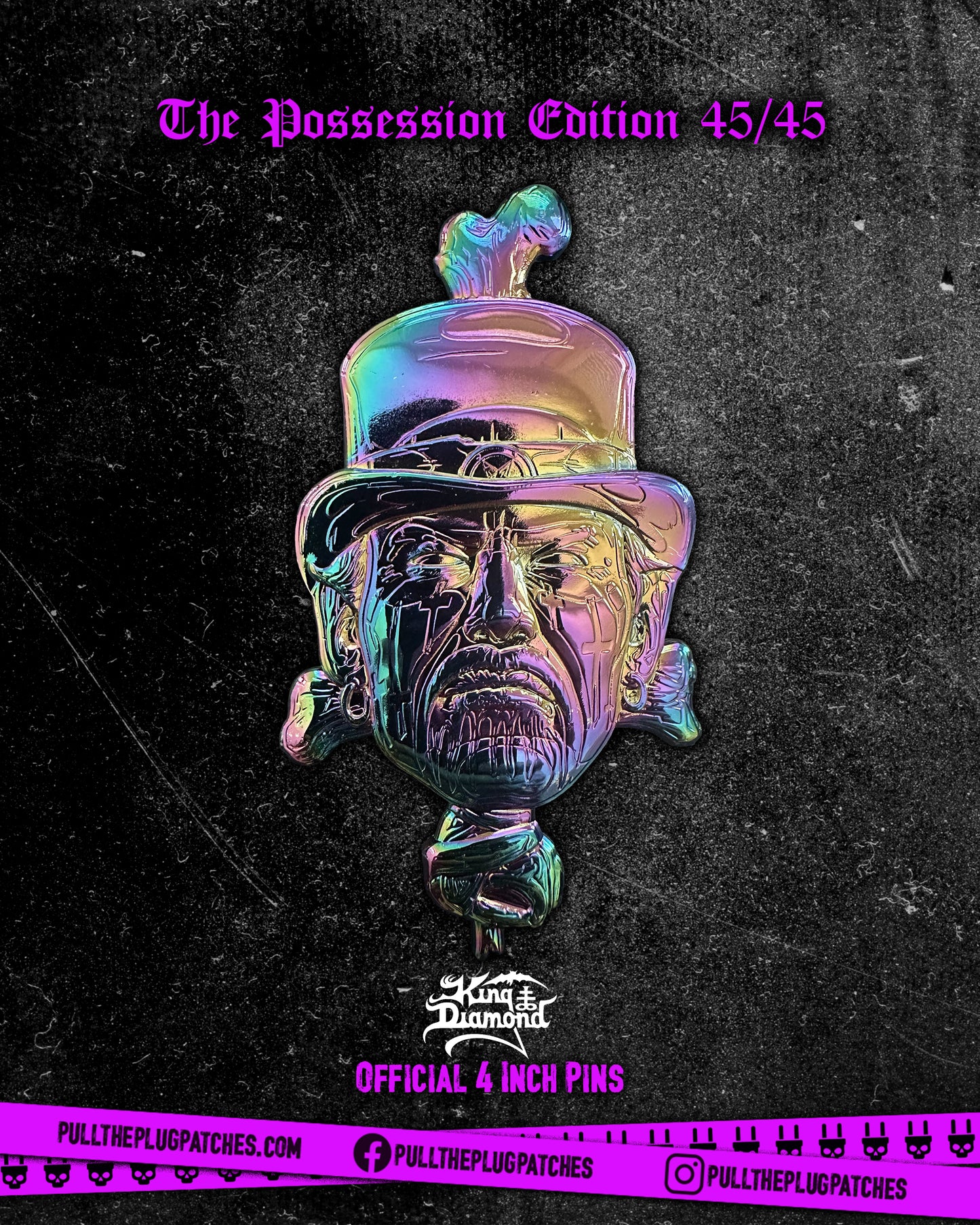 King Diamond - King Diamond - Deluxe Pin in Tin Box (4 Inch Pin)