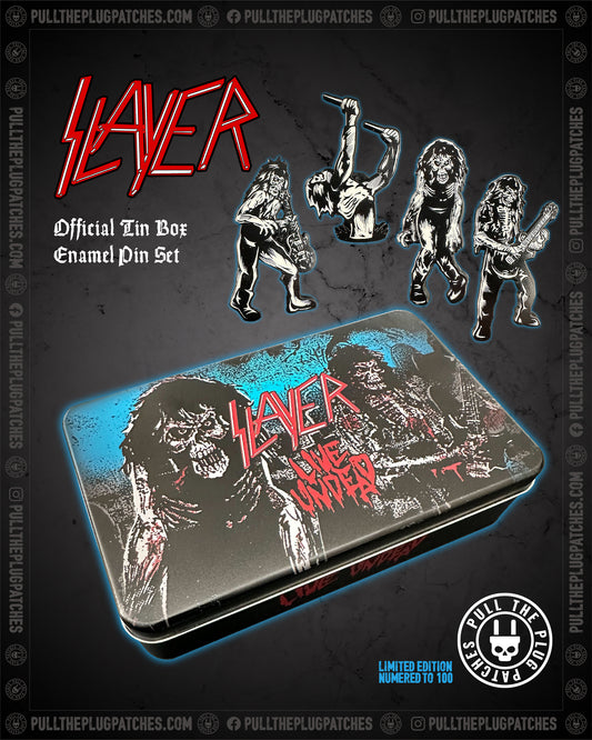 Slayer - Live Undead - Tin Box Pin Set