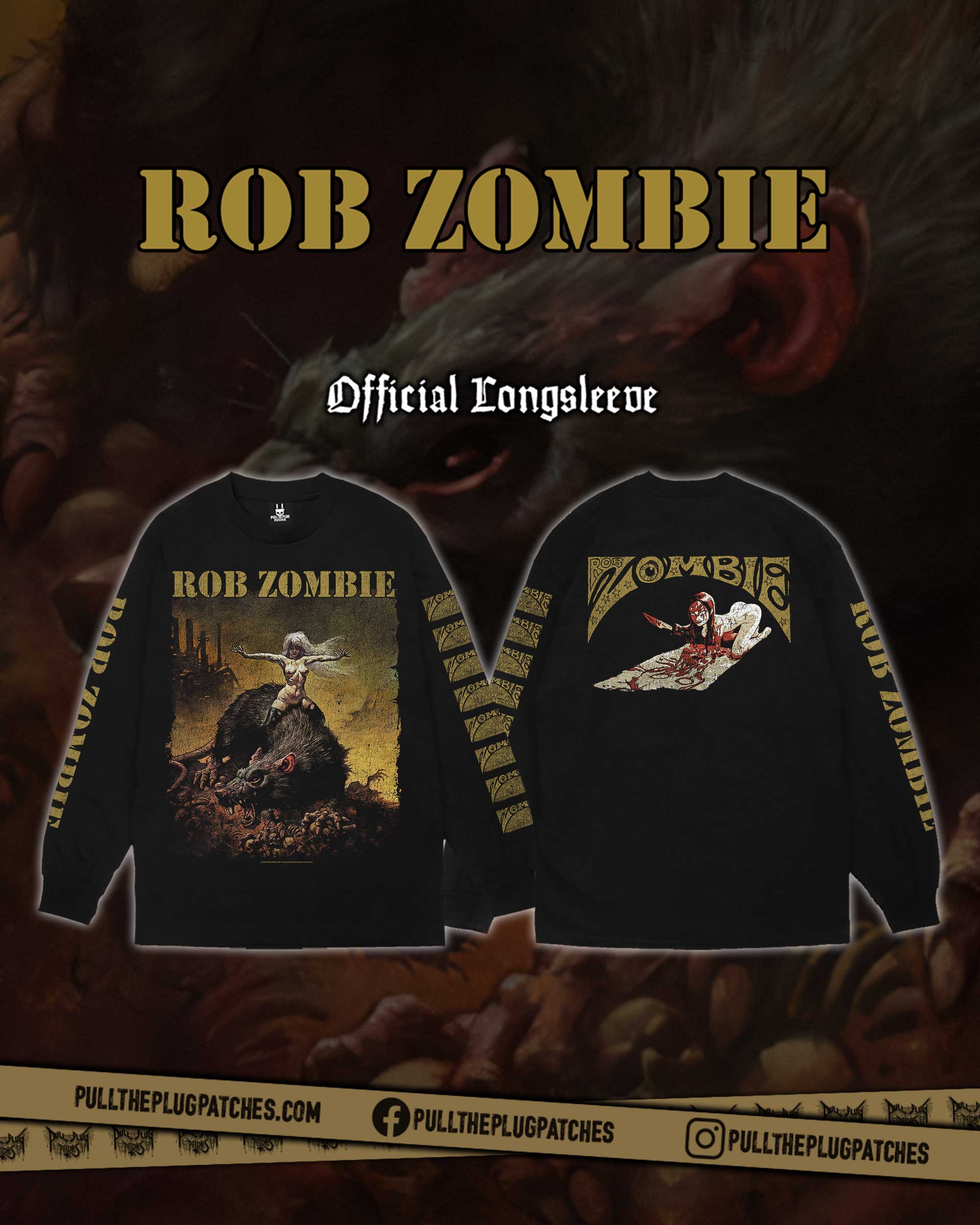 Rob Zombie - The Girl Who Loved the Monsters - Longsleeve Shirt – Pull ...