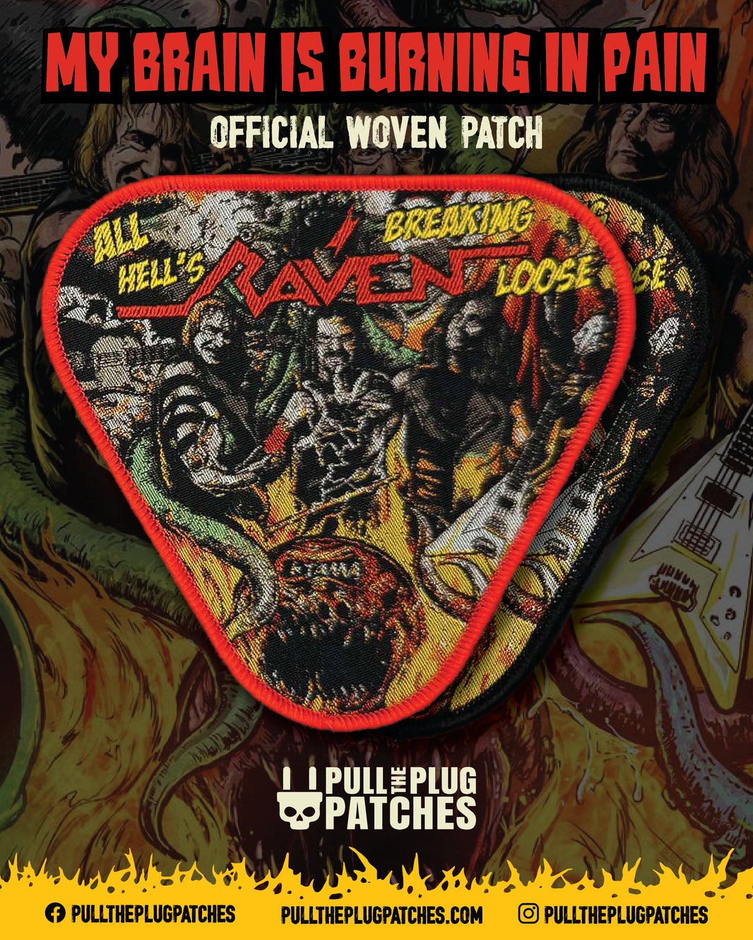 Raven – Pull The Plug Patches