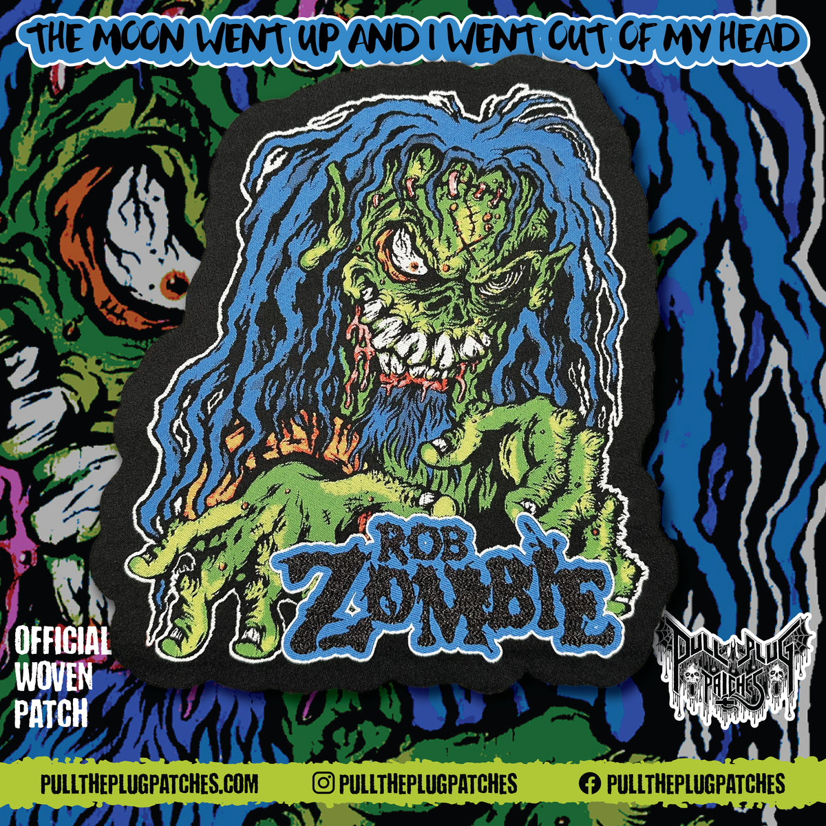 Spikes Taktisches Zombie Logo Rob Zombie Lucifer Rising Oversize