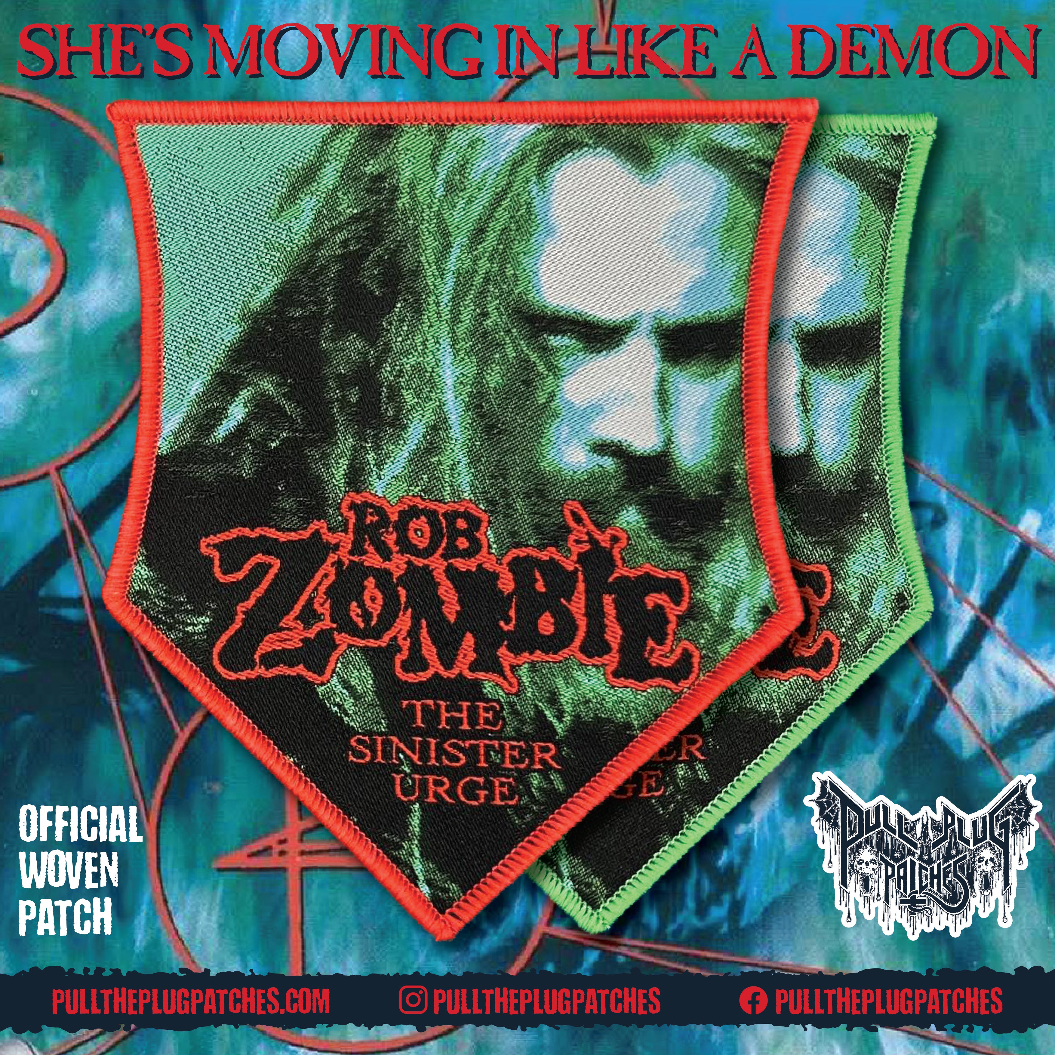 Rob Zombie The Sinister Urge Pull The Plug Patches Rob Zombie The Sinister Urge Pull The Plug Patches
