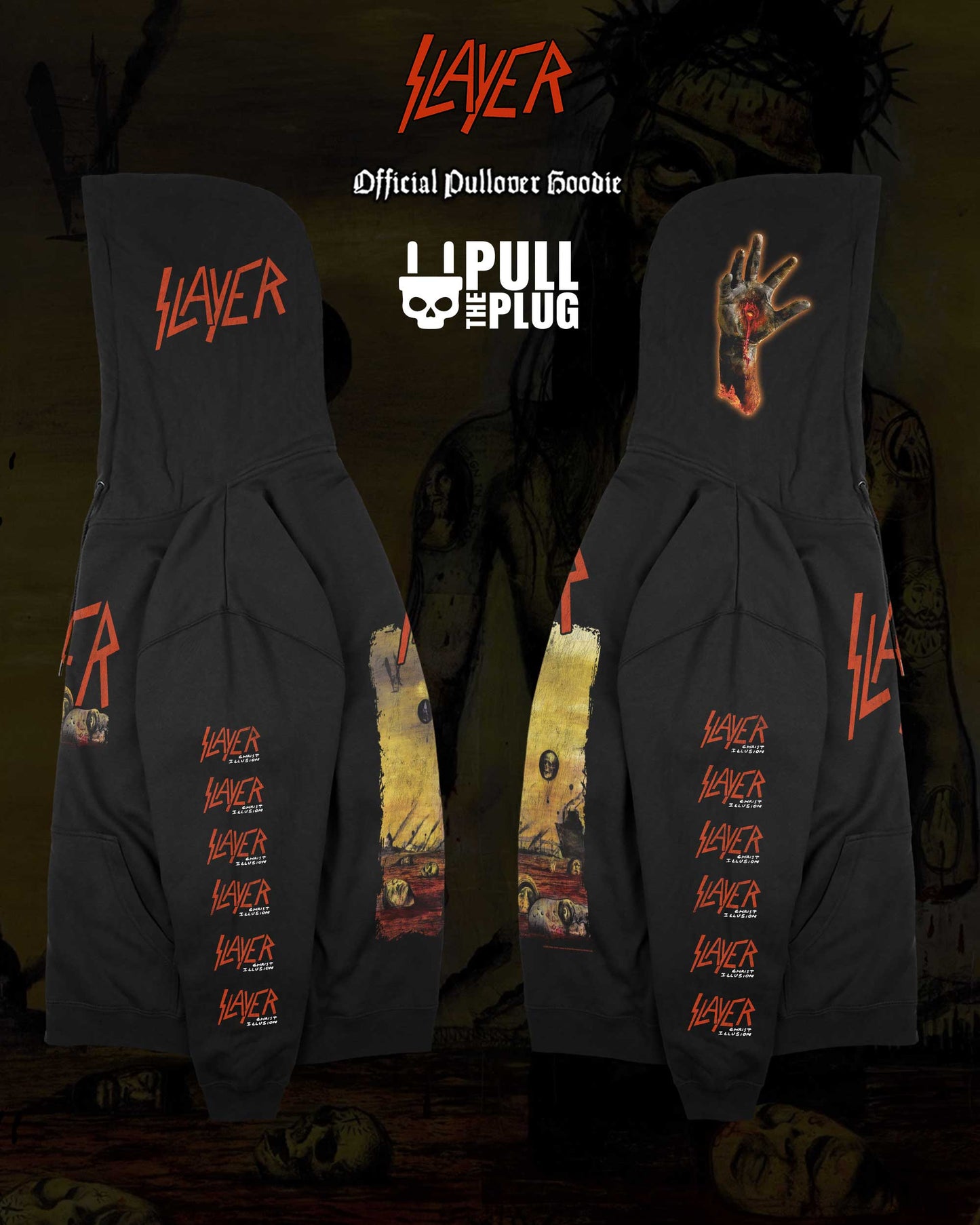 Slayer - Christ Illusion - Deluxe Pullover Hoodie