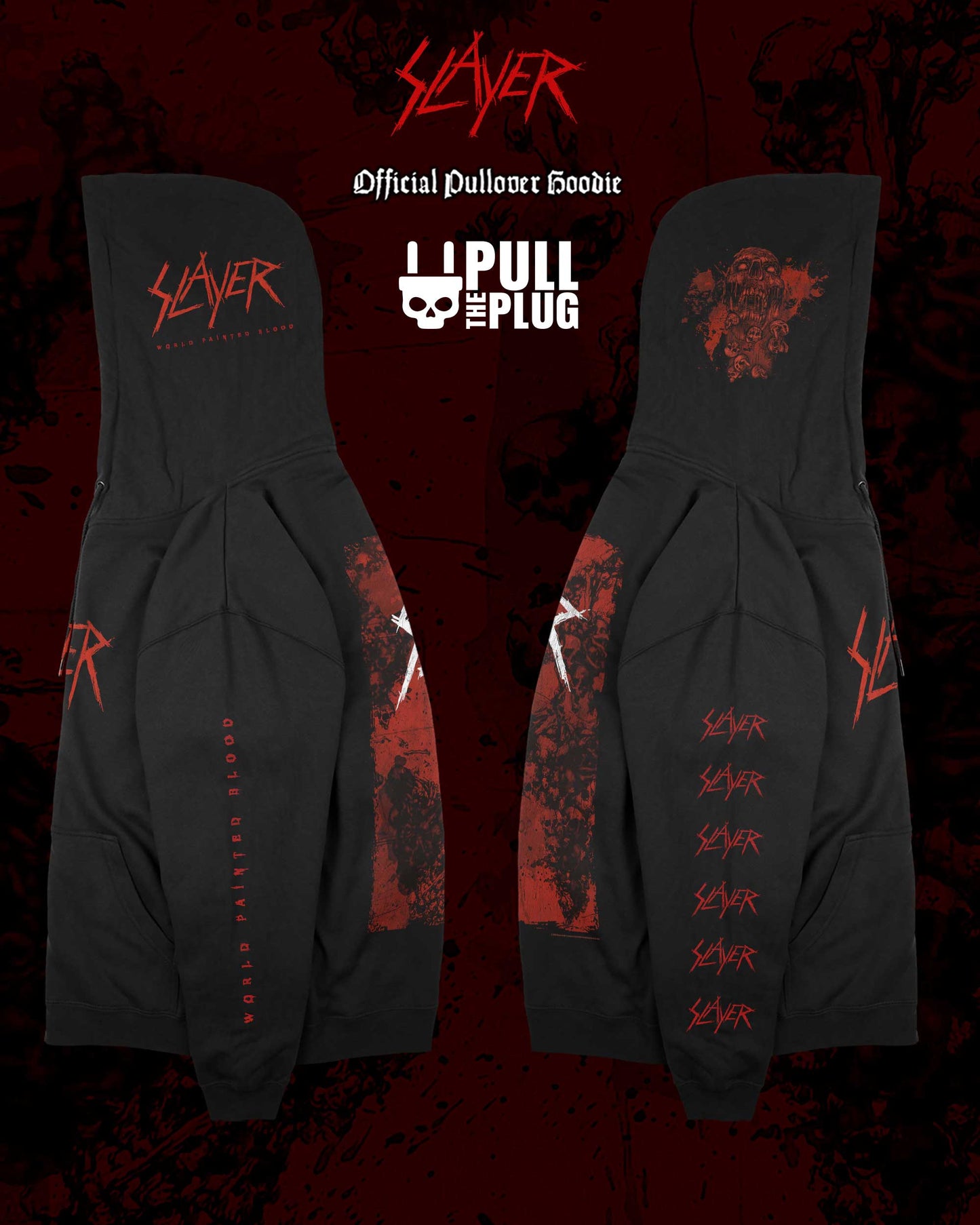 Slayer - World Painted Blood - Deluxe Pullover Hoodie