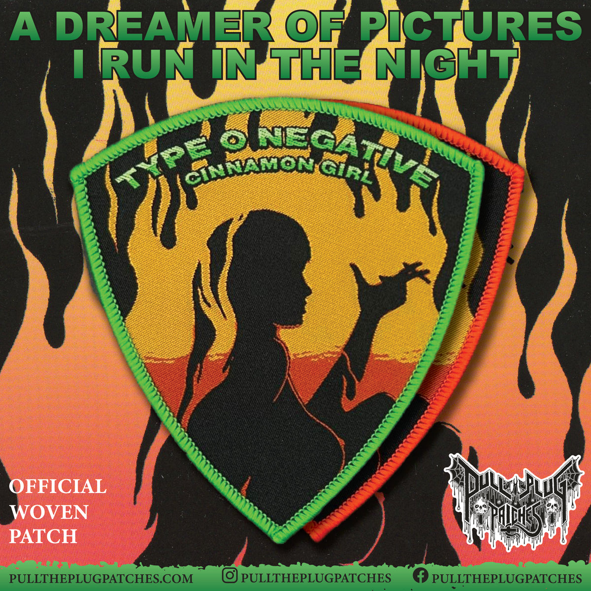 Type O Negative Cinnamon Girl Pull The Plug Patches