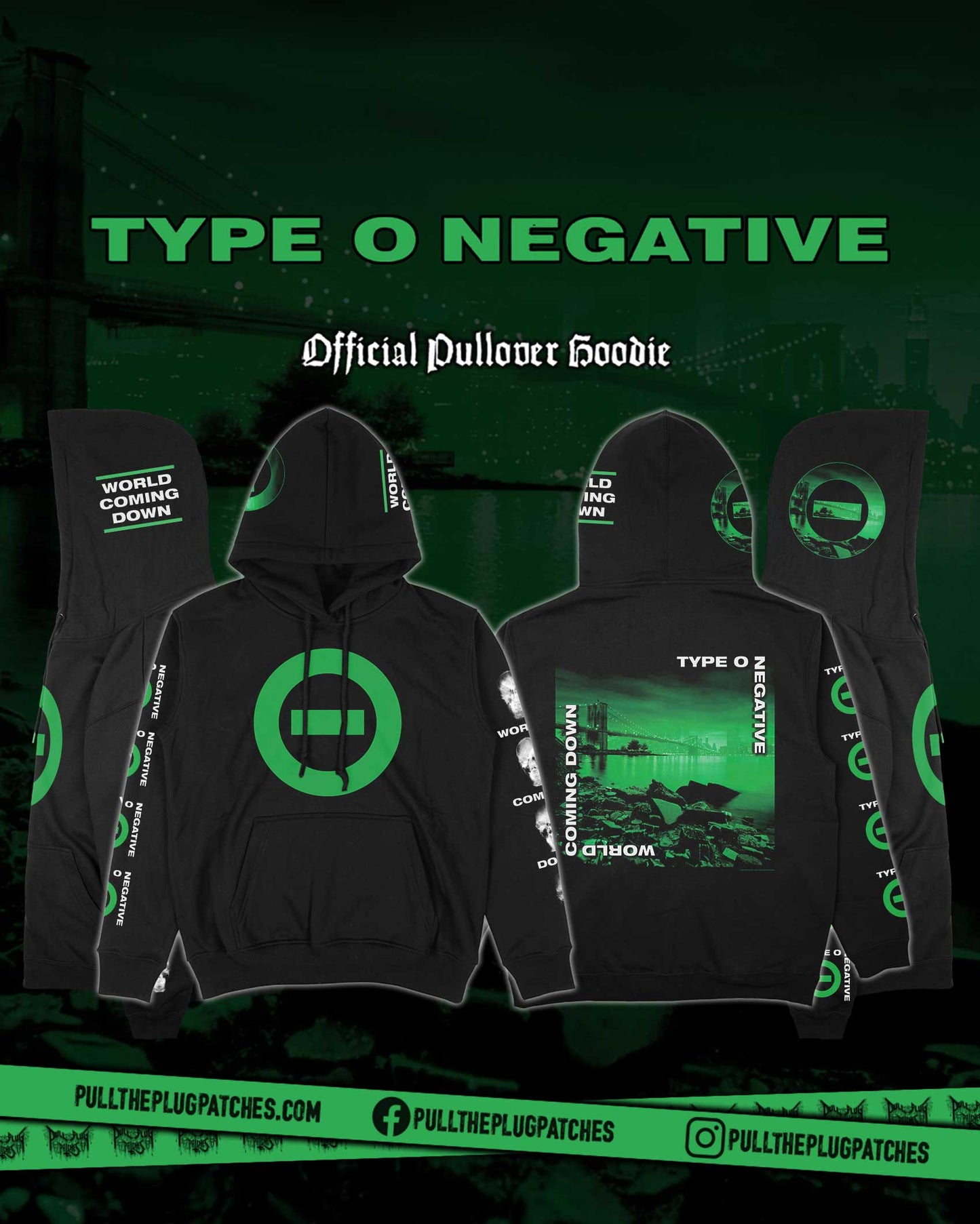 Type O Negative - World Coming Down - Deluxe Pullover Hoodie