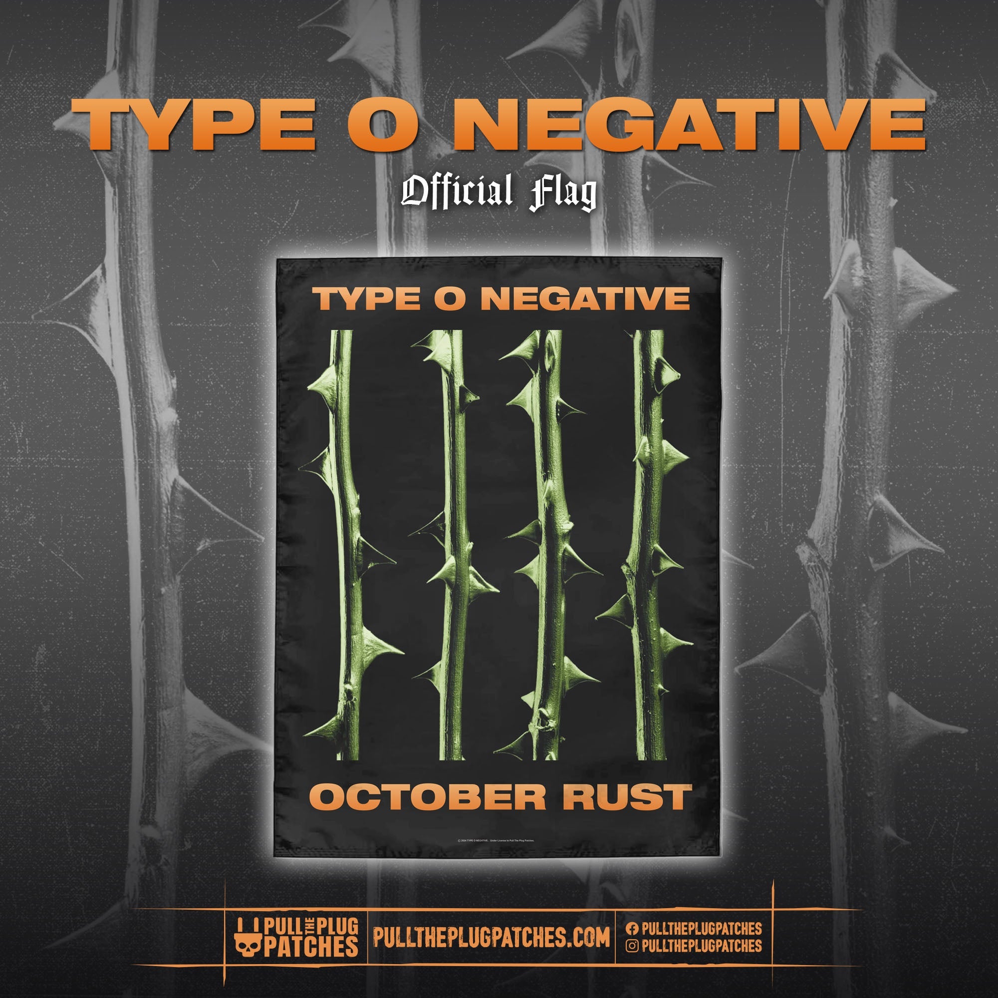 Type O Negative - October Rust - Flag – Pull The Plug Patches