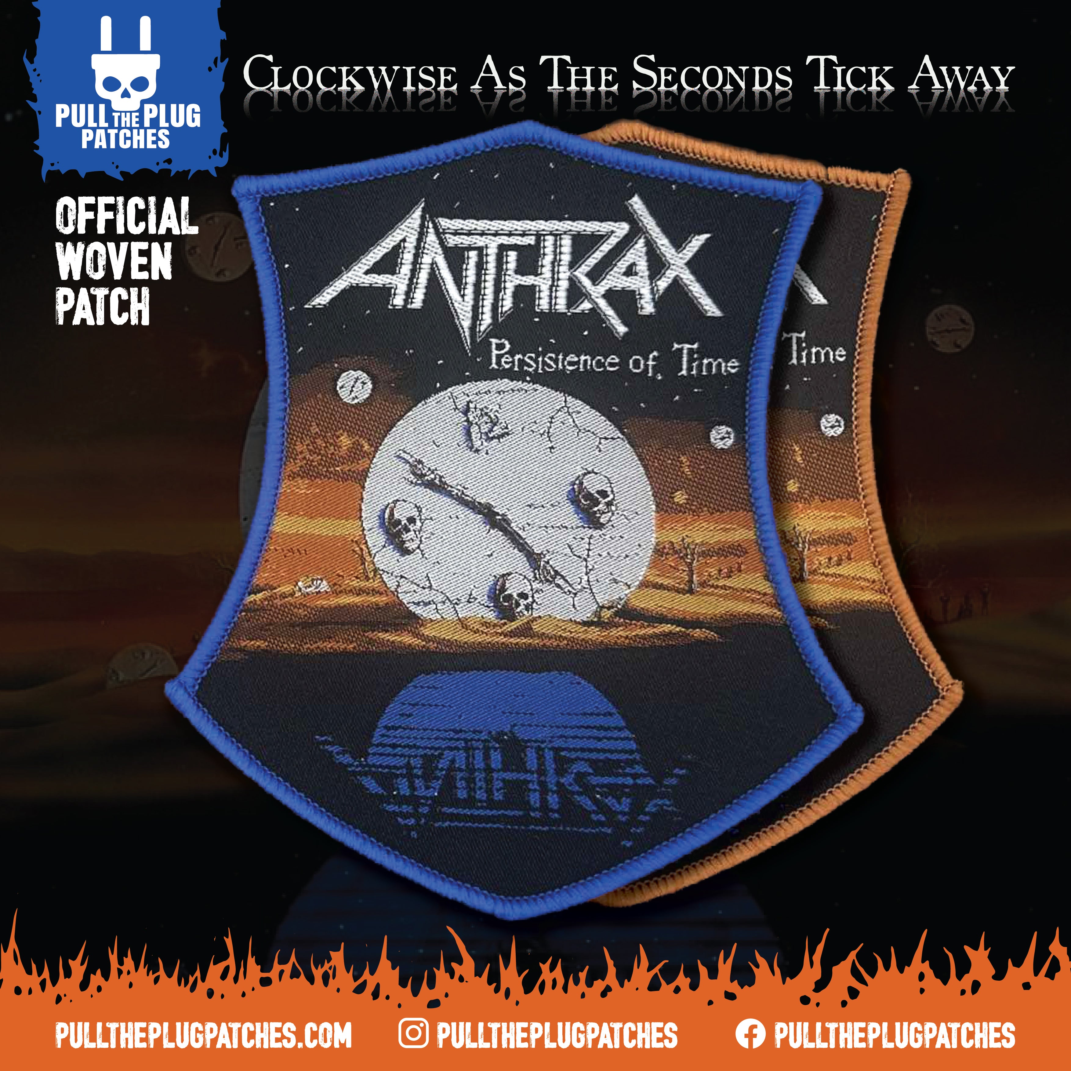 Anthrax - Persistence of Time - Patch – Pull The Plug Patches